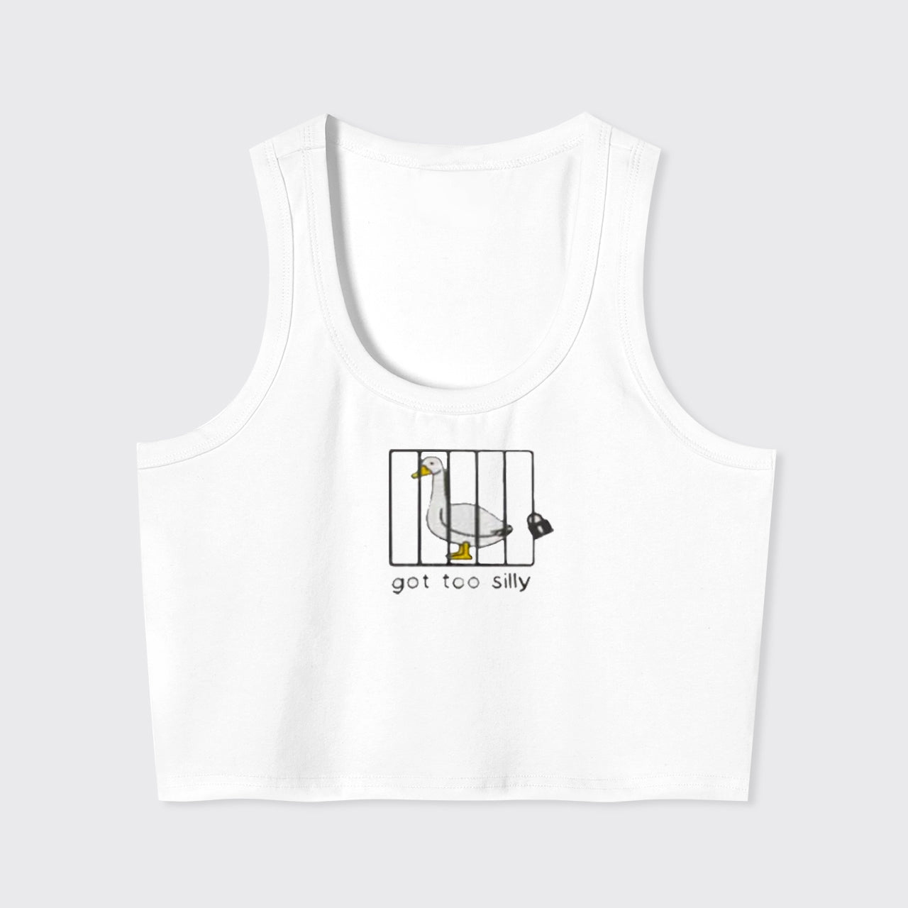 Got Too Silly Embroidered Tank Top