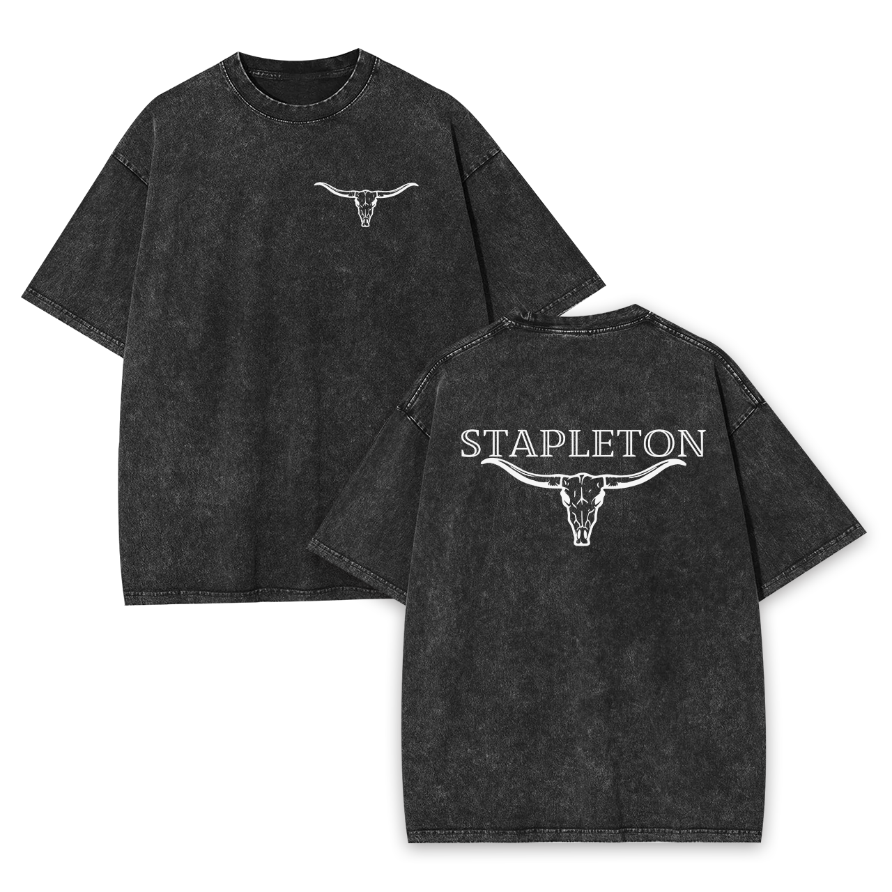 Stapleton Cow Bull Garment-dye Tees