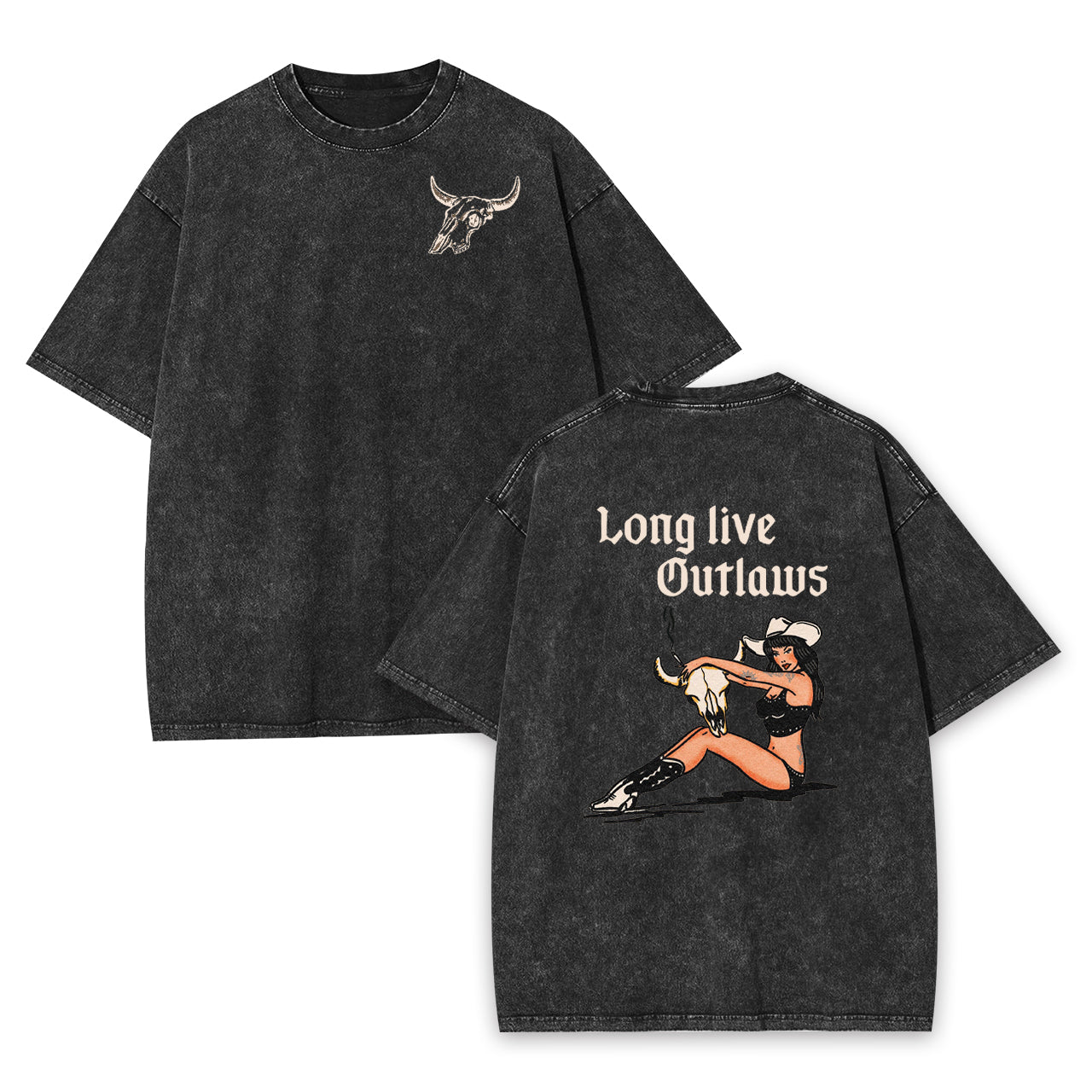 Long live Outlaws Garment-dye Tees