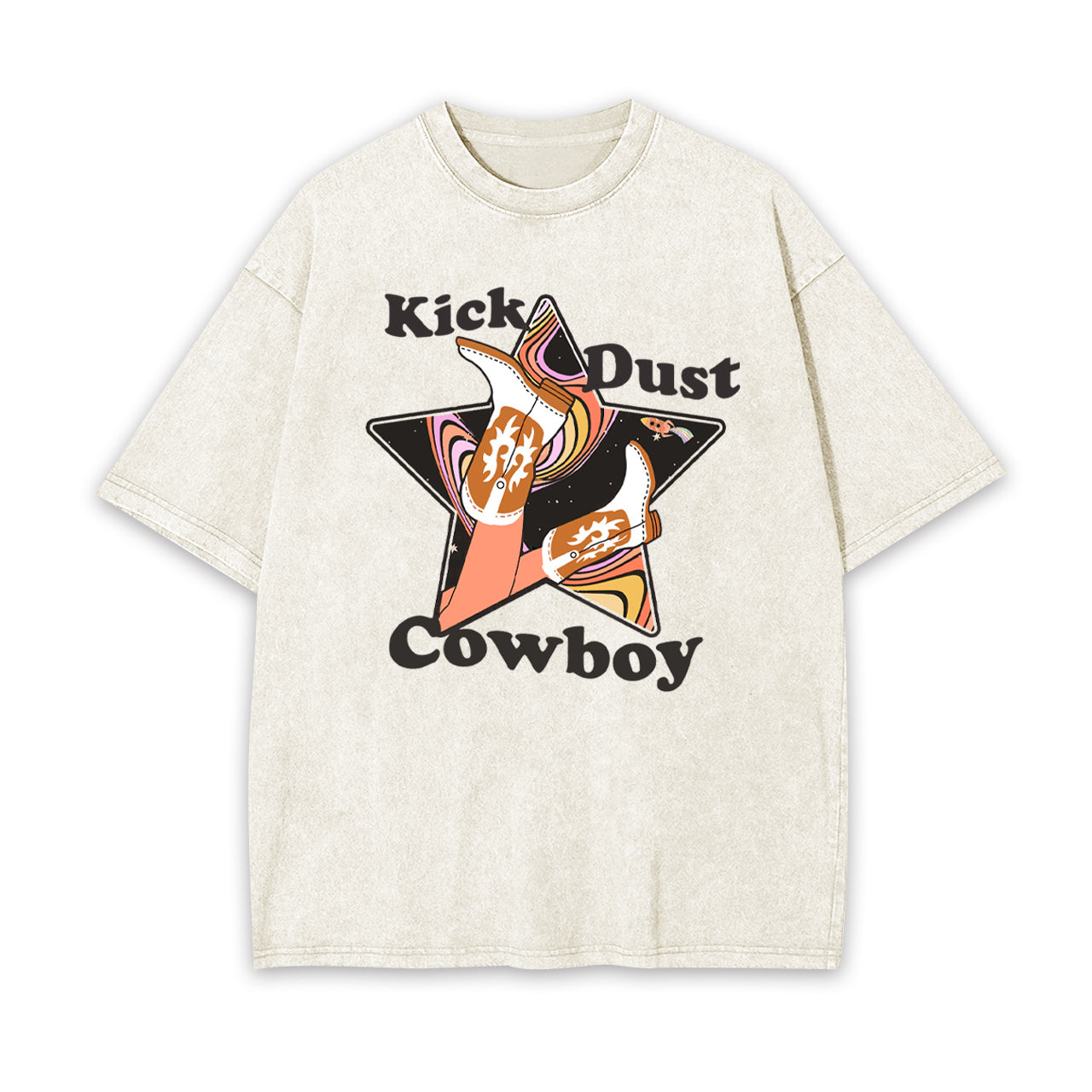 Space Kick Dust Cowboy Garment-dye Tees
