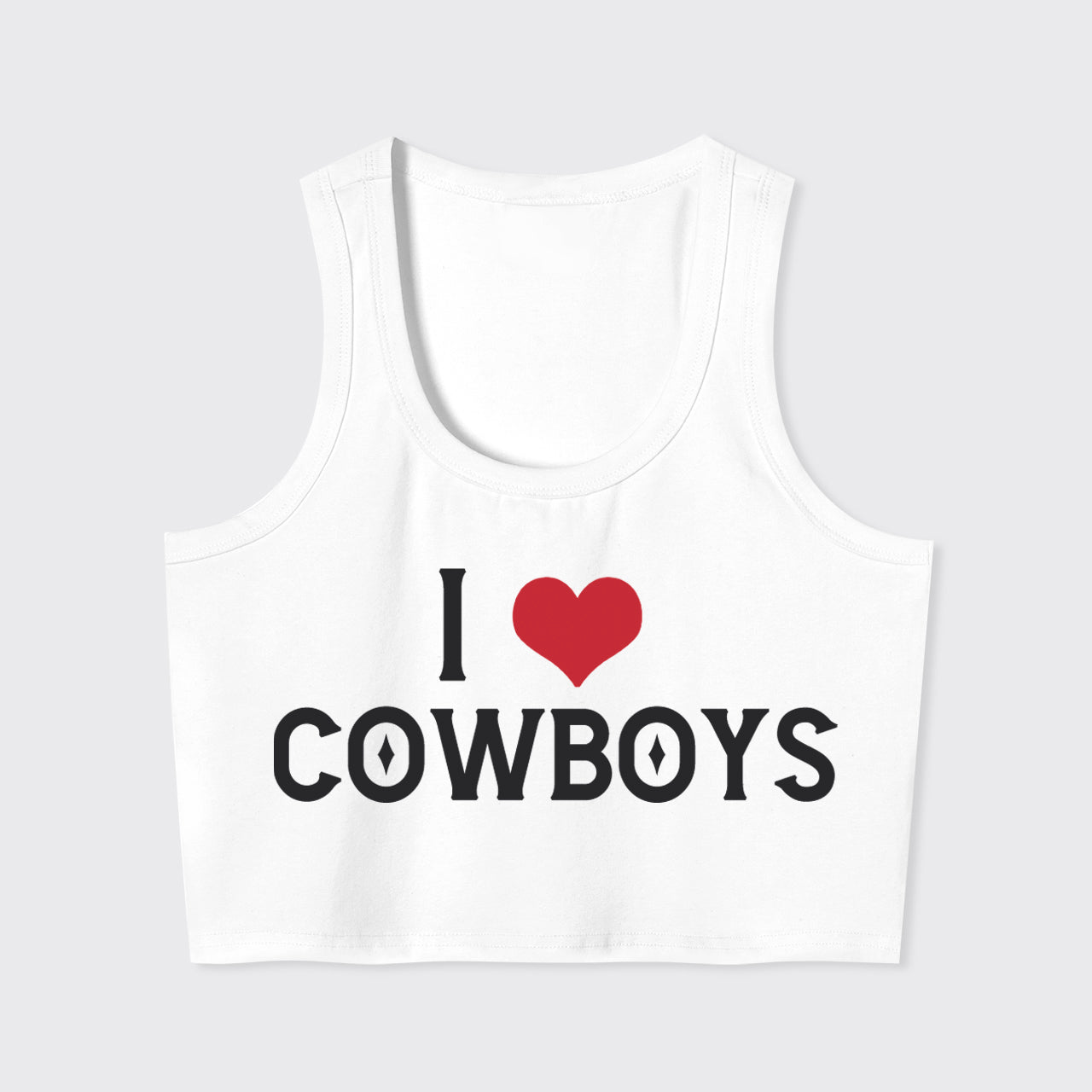 I Love Cowboys Tank Top