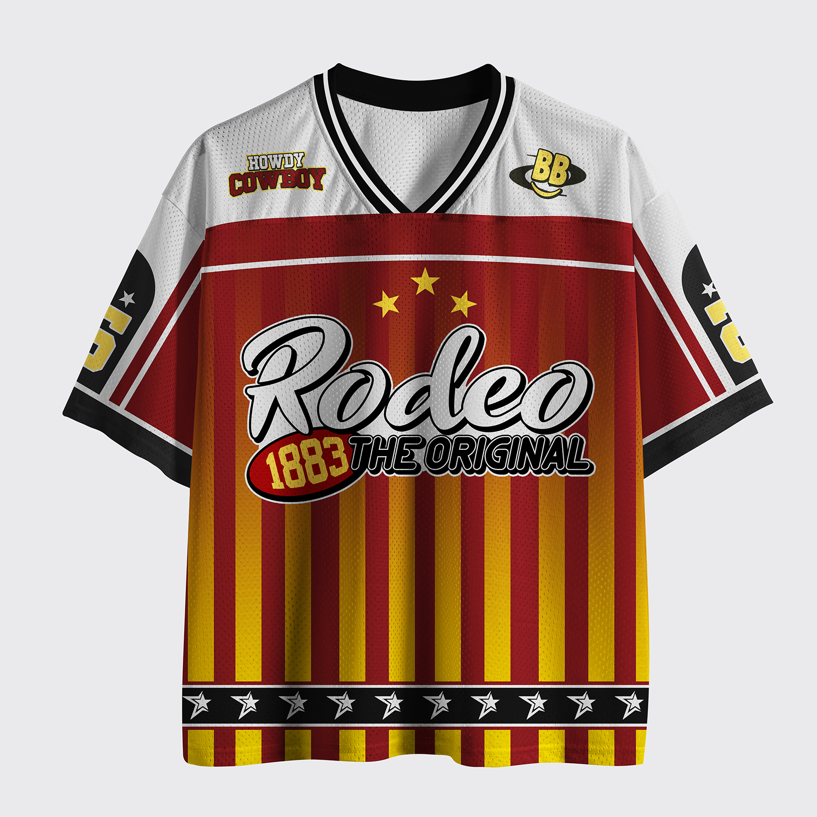 Personalization Rodeo Cowboy Mesh Jersey