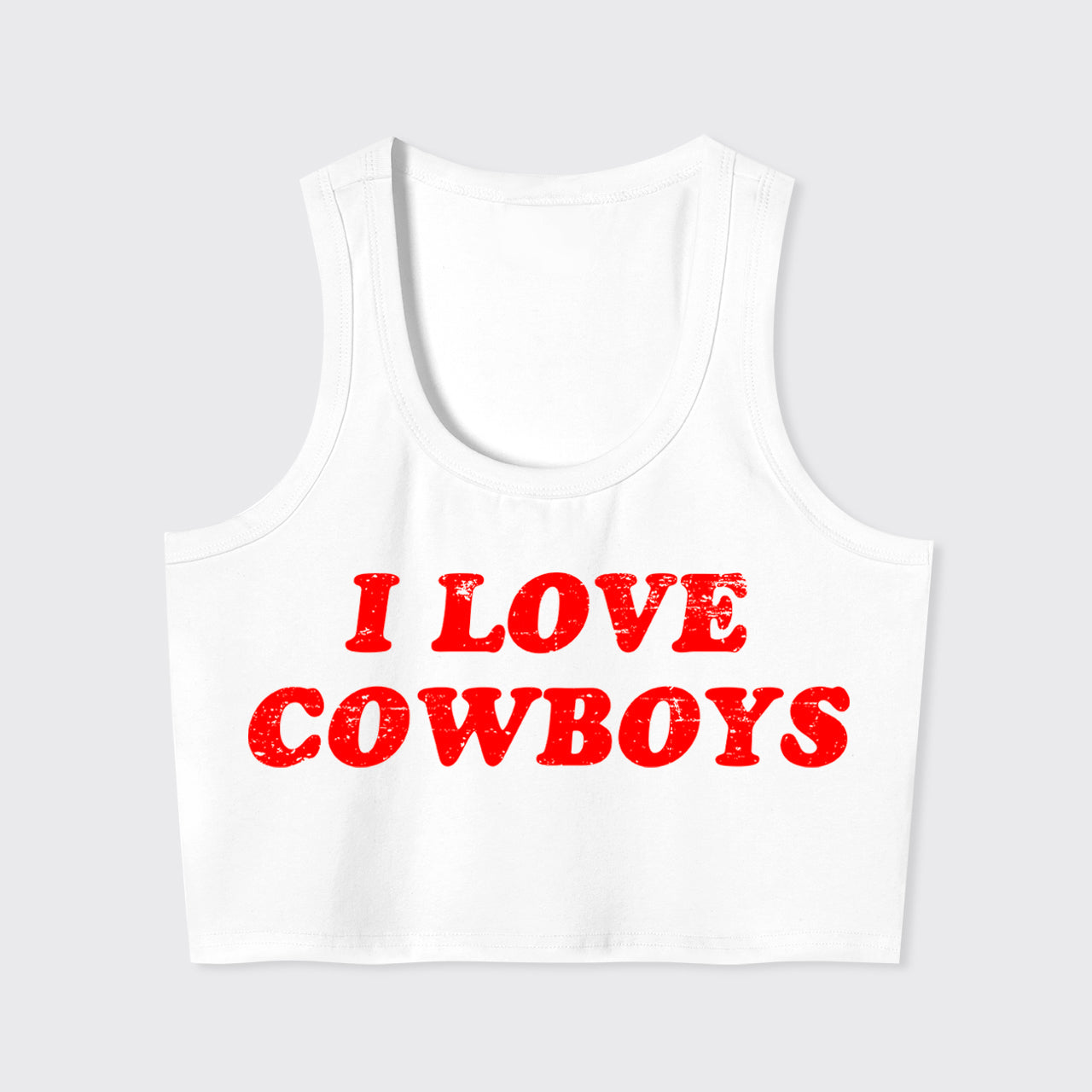 I Love Cowboys Tank Top