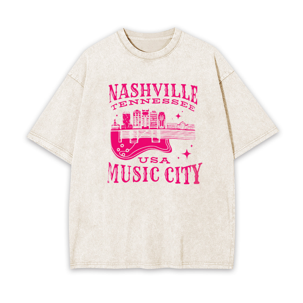 Nashville Tennessee USA Music City Garment-dye Tees