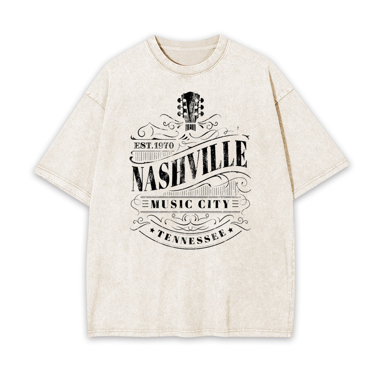 Nashville Music City EST.1970 Garment-dye Tees