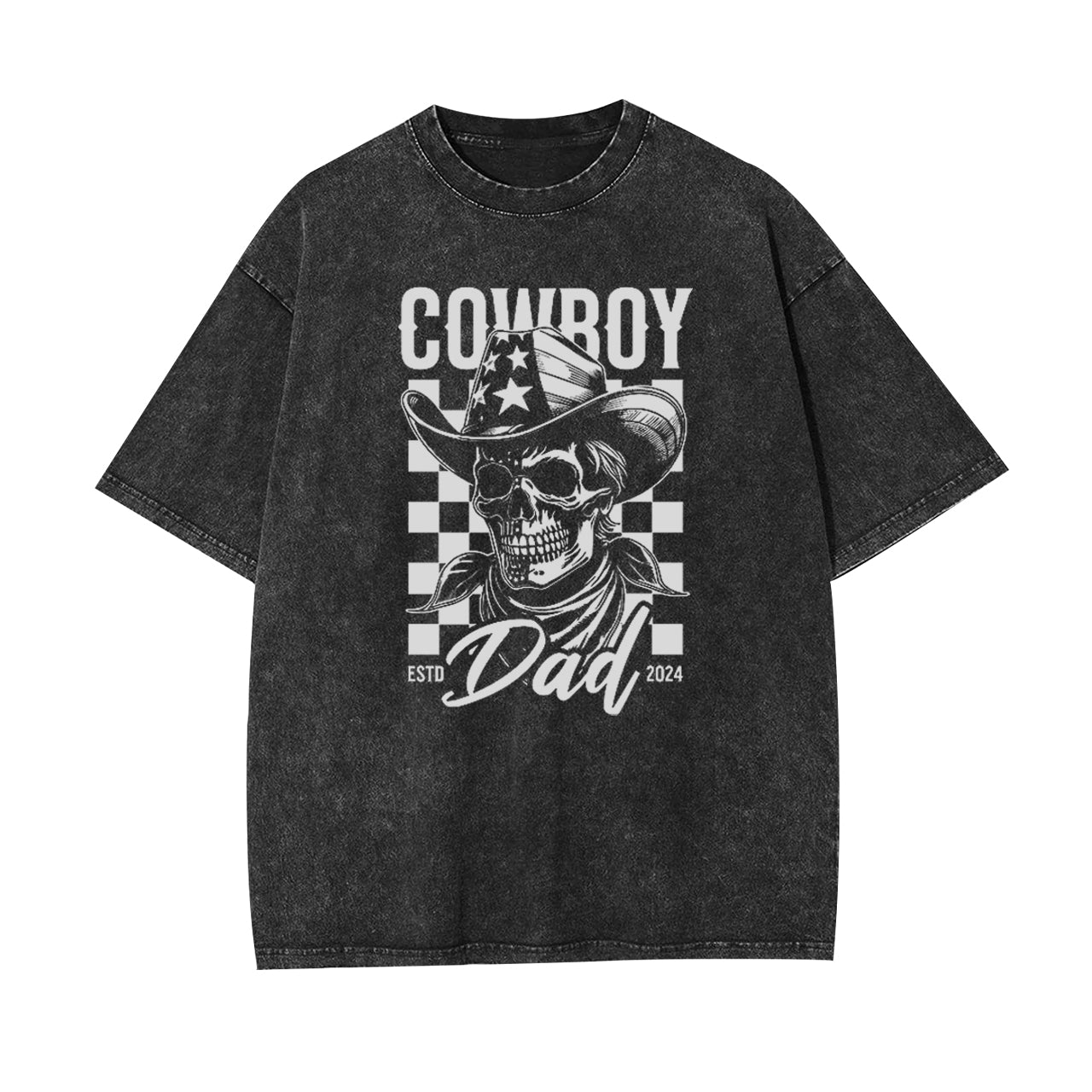 Cowboy Skull Dad Garment-dye Tees