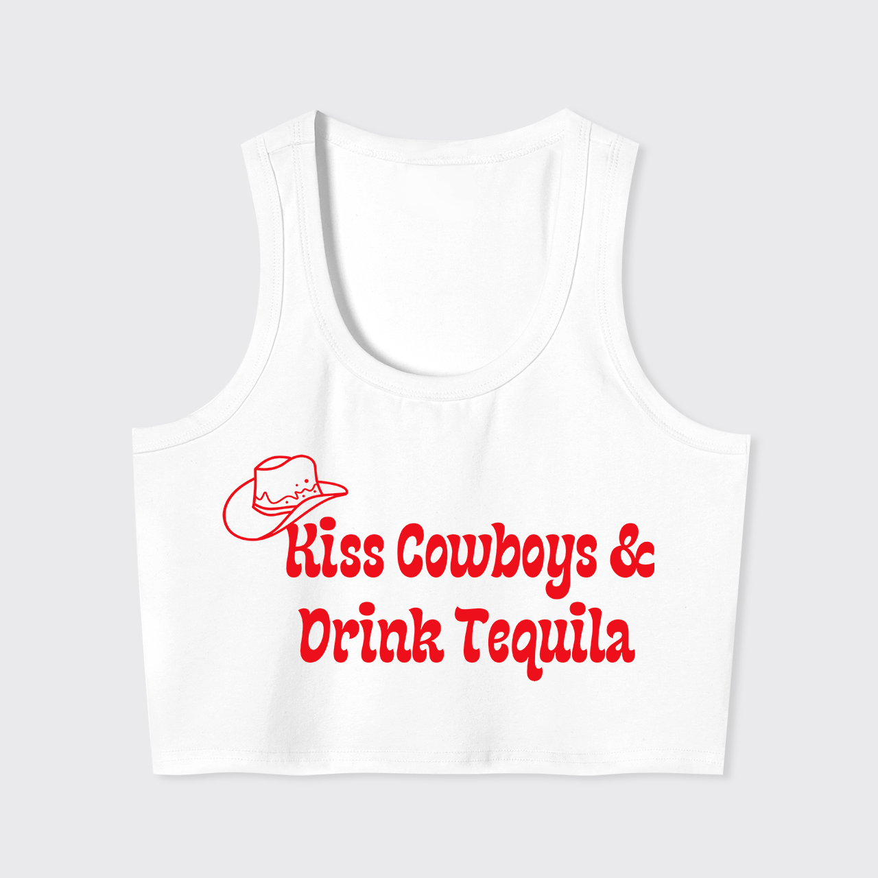 Kiss Cowboys & Drink Tequila Tank Top