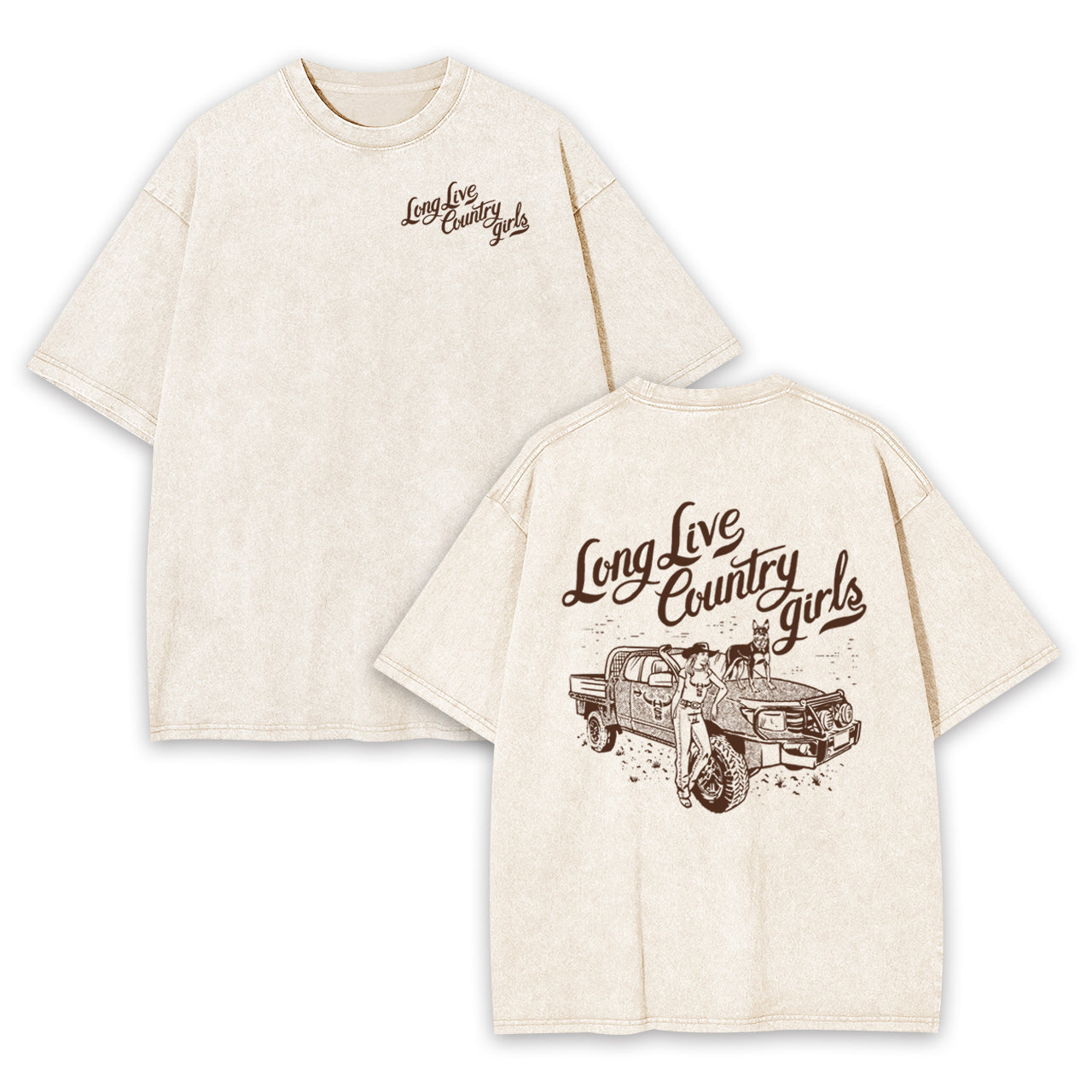 Long Live Country Girls Garment-dye Tees