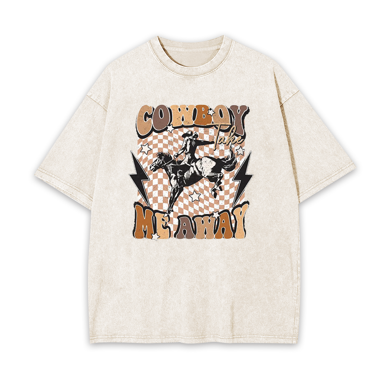 Cowboy Take Me Away Vintage Garment-dye Tees