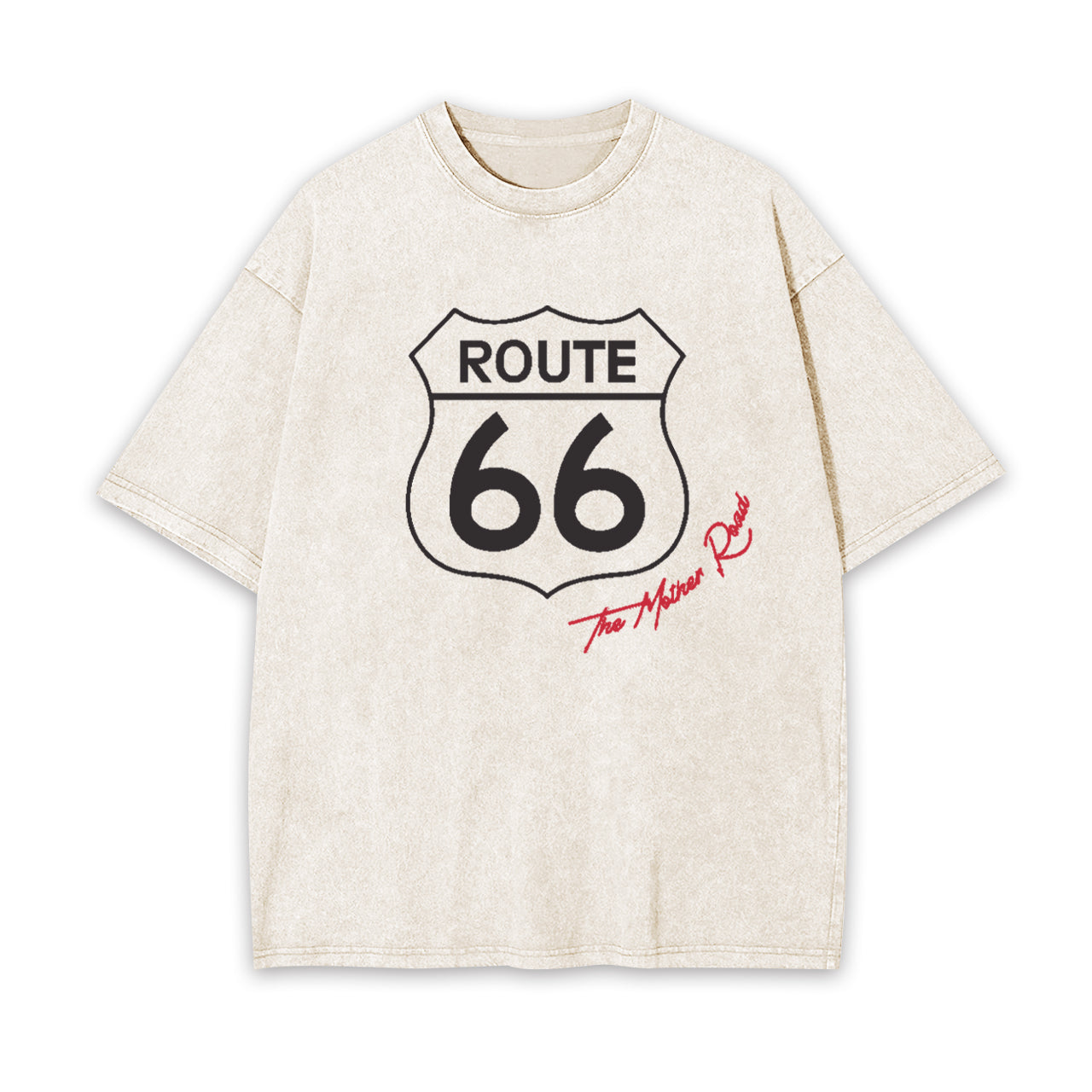 Historic US Route 66 Mother Road Garment-dye Tees