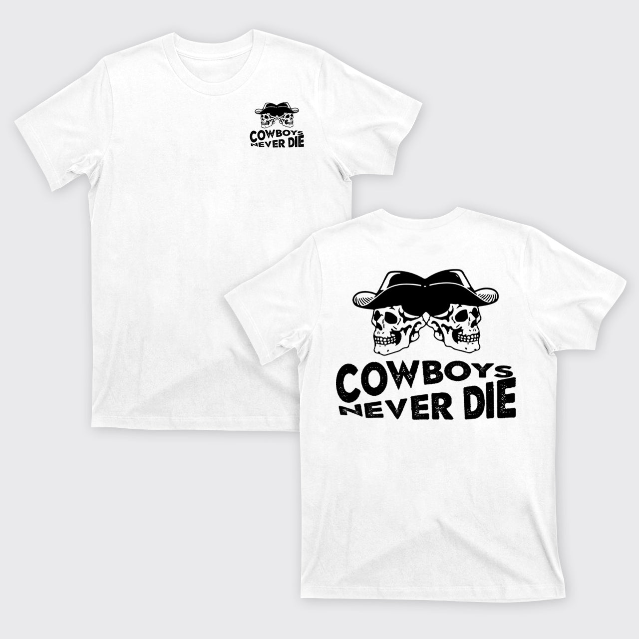 Cowboys Never Die Skeleton T-Shirts