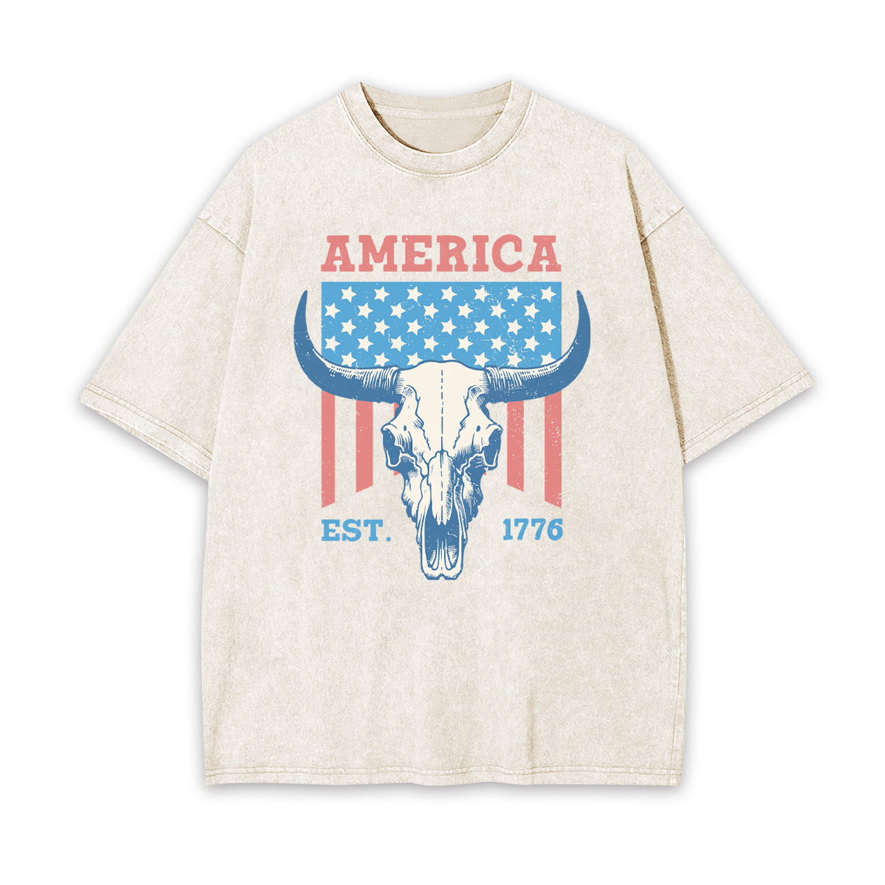 America freedom Est.1776 Garment-dye Tees