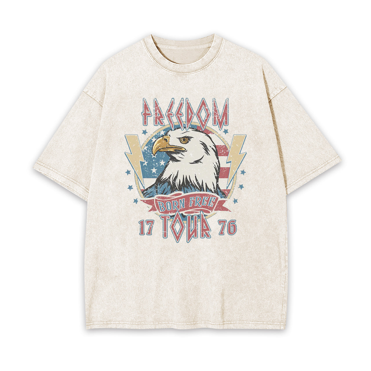 Born Free 1776 Garment-dye Tees