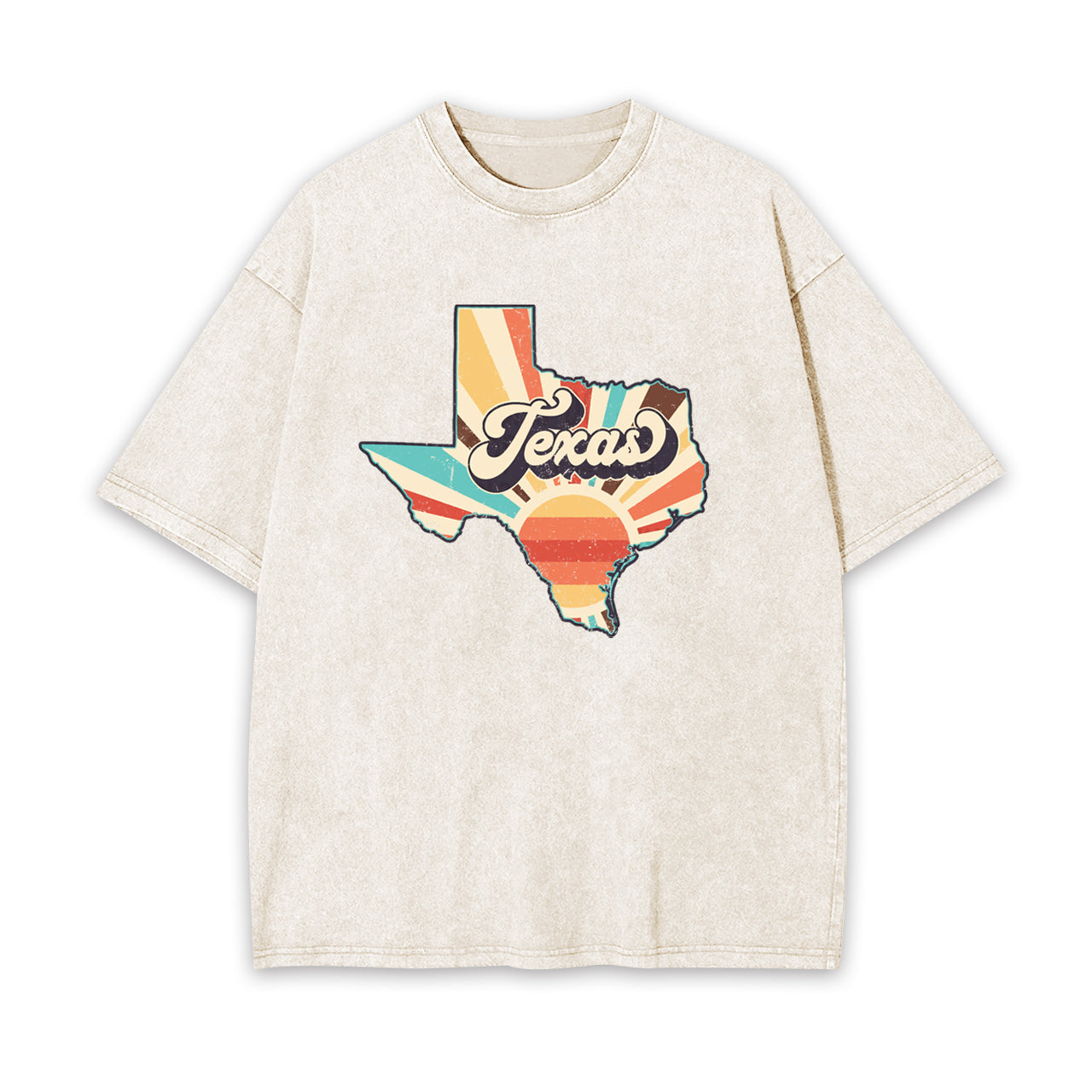 Retro Texas States Clipart Garment-dye Tees