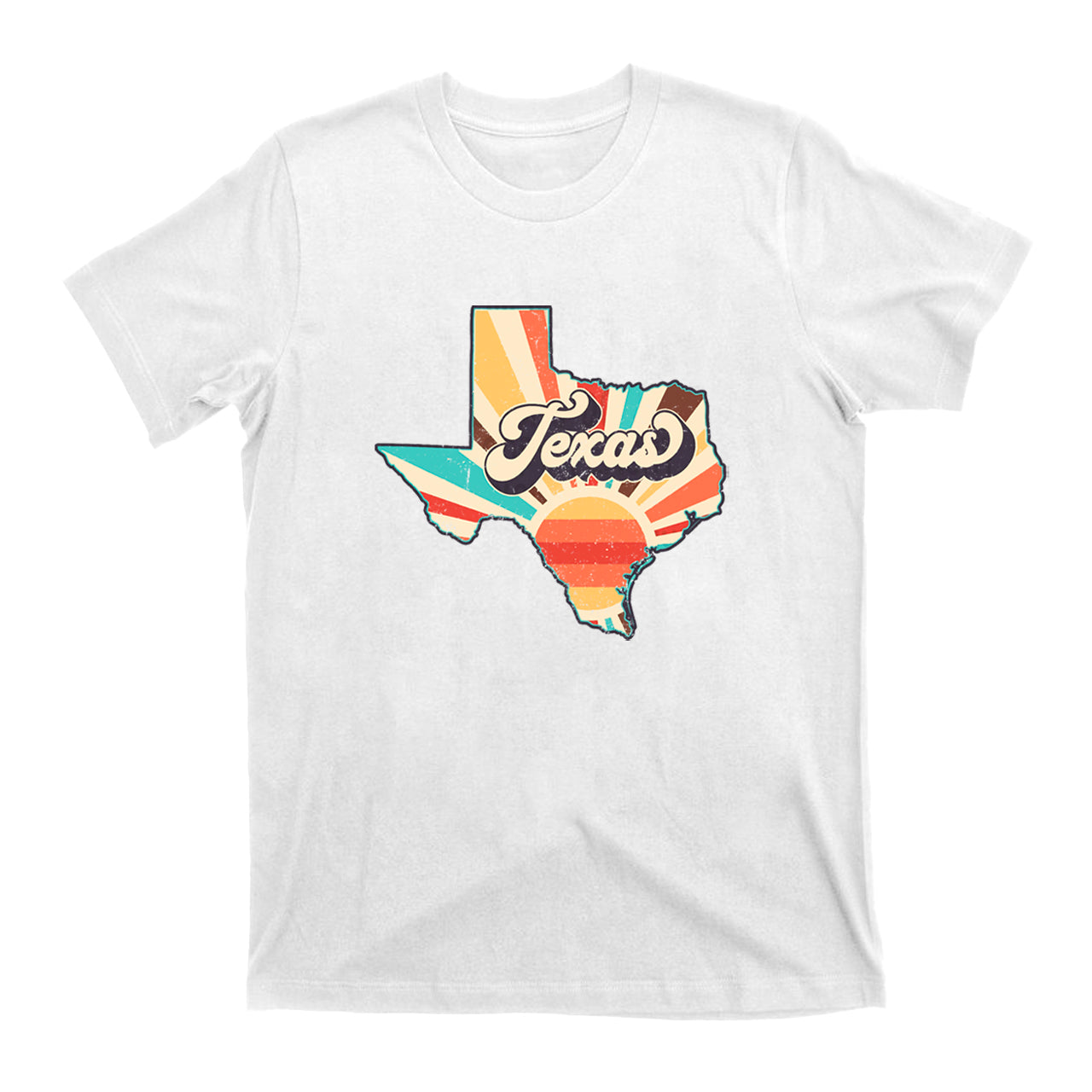 Retro Texas States Clipart T-Shirts