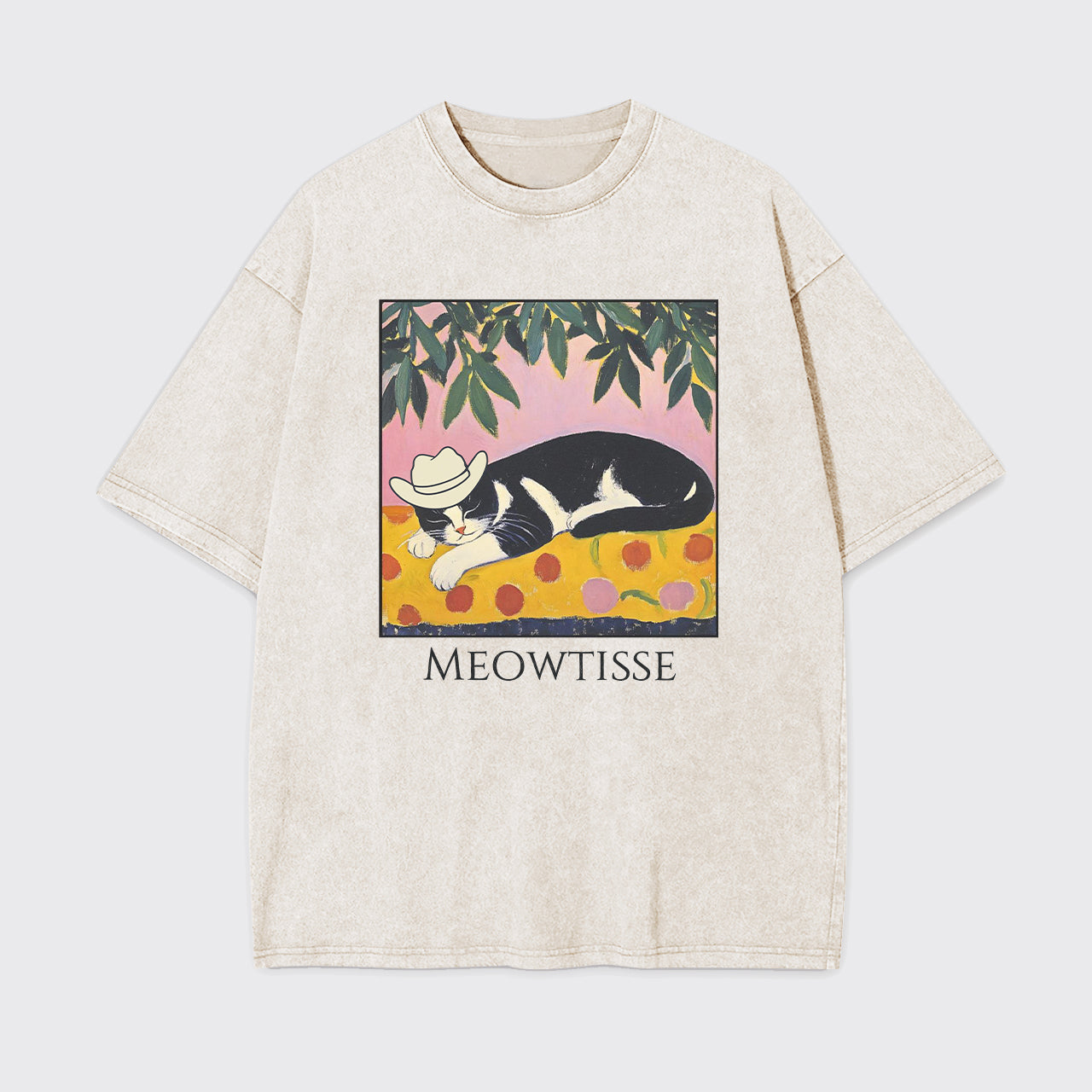 Meowtisse Cat Garment-dye Tees