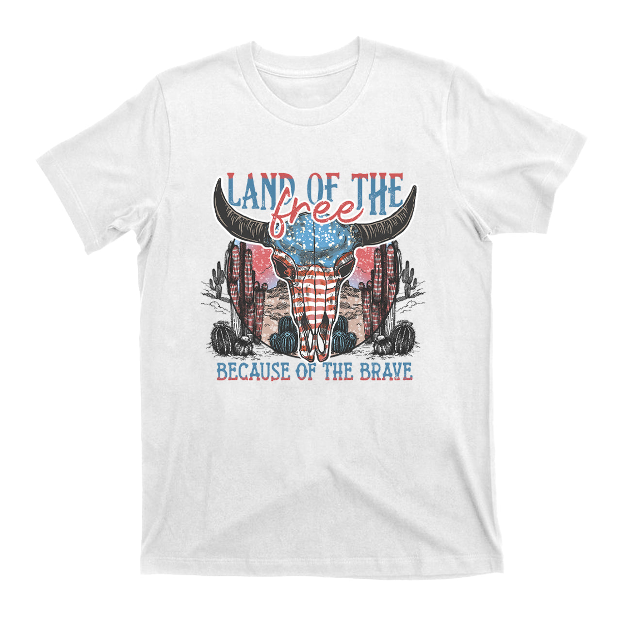 4th Of July And Cow Skull T-Shirts