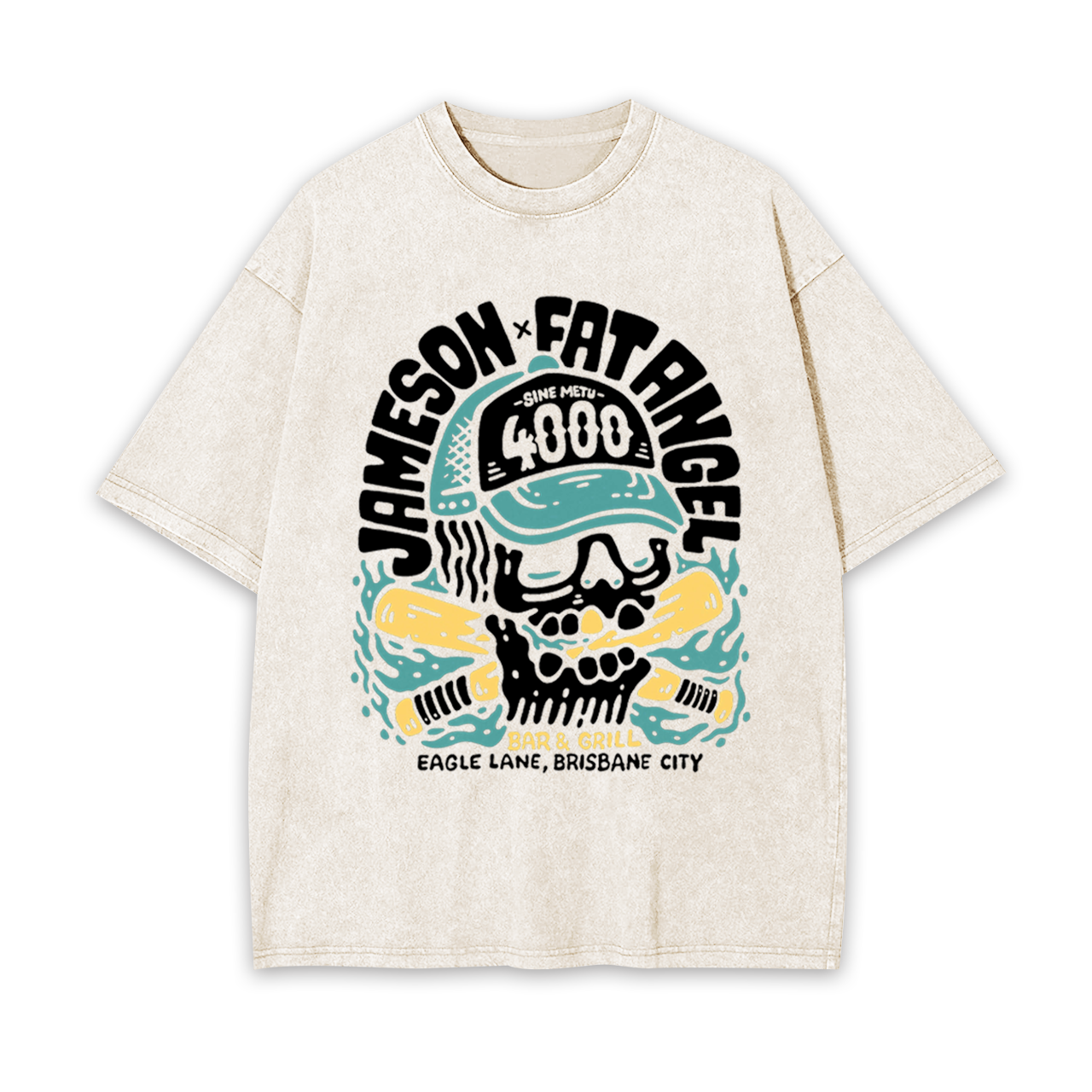 Jameson And Fat Angel Garment-dye Tees