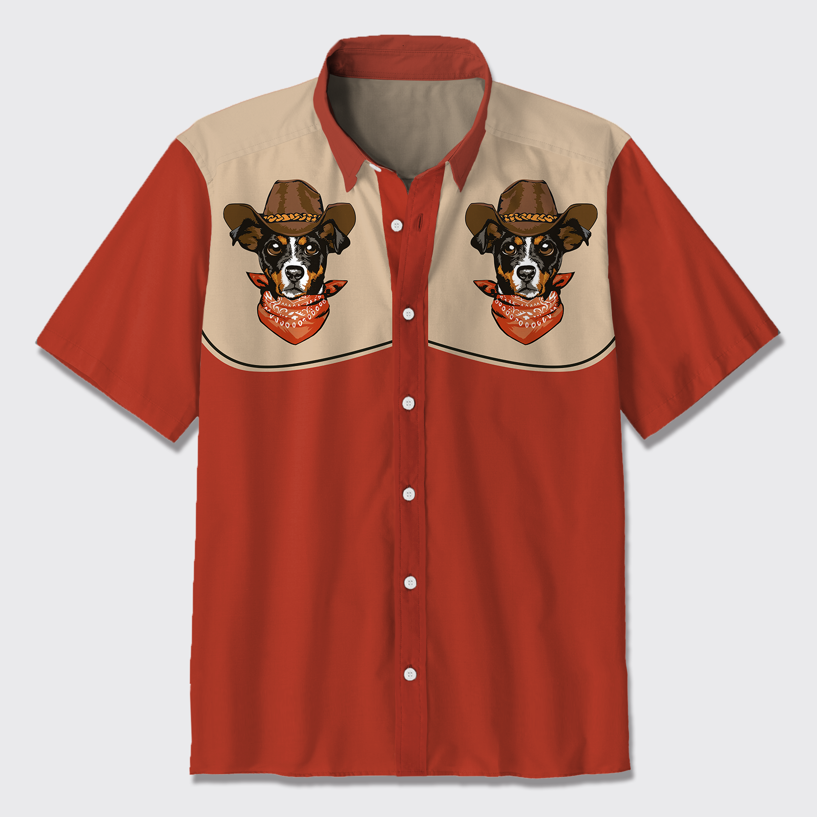 Loyal Cowboy Dog Button Up Shirts