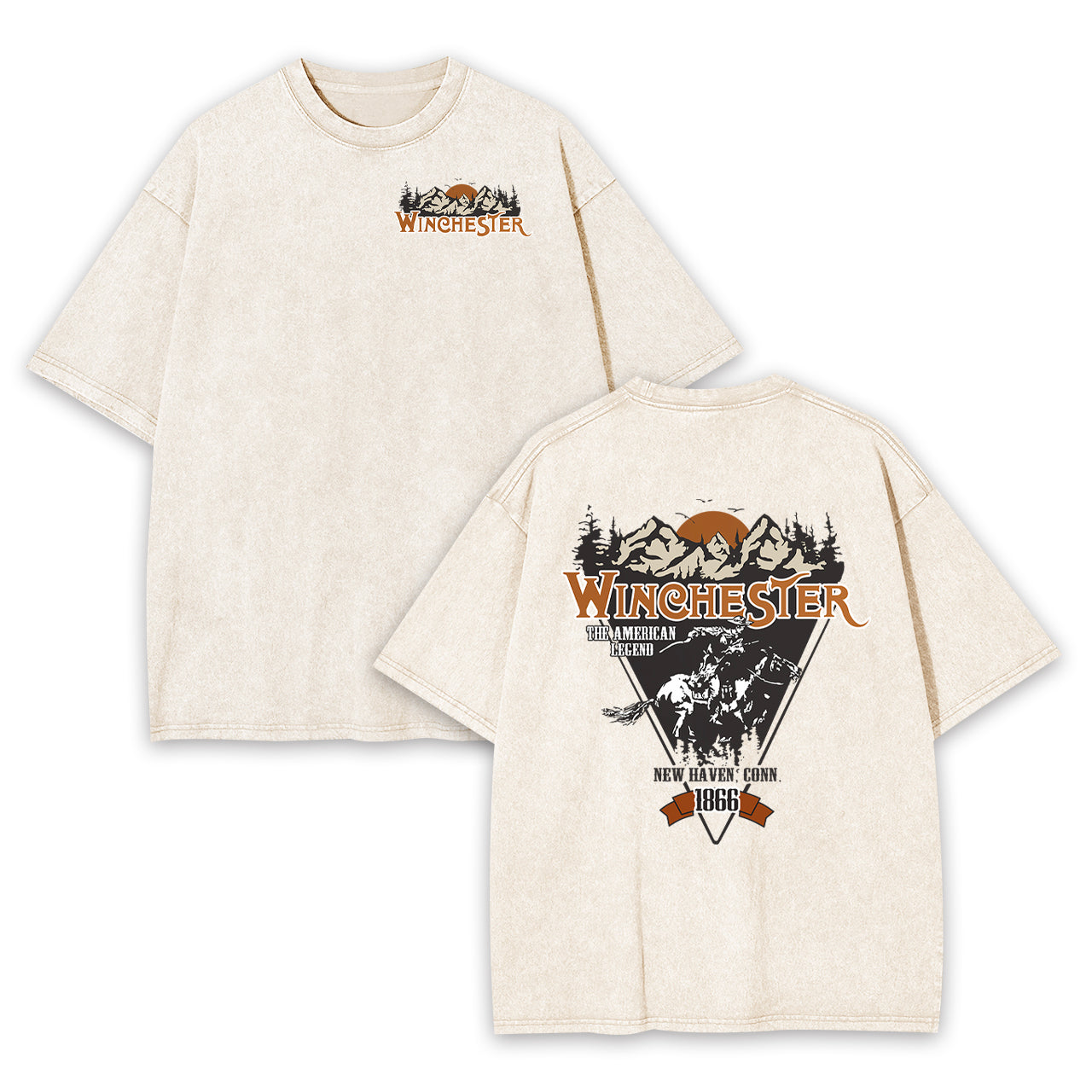 Winchester Lone Rider Garment-dye Tees