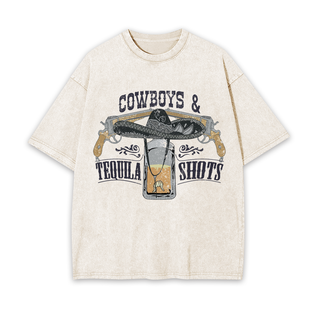 Cowboys&Tequila Shots Garment-dye Tees