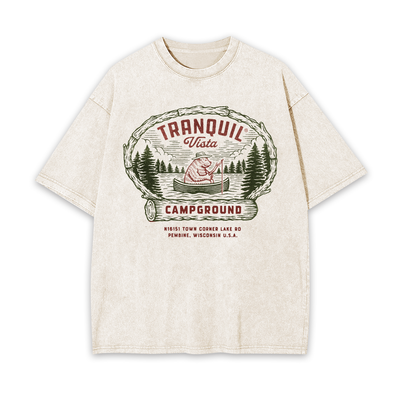Tranquil Vista Campground Garment-dye Tees