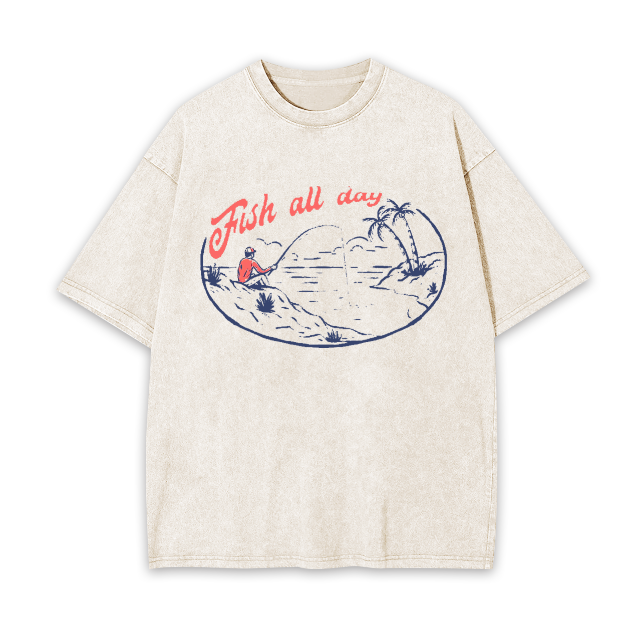 Fish All Day Garment-dye Tees