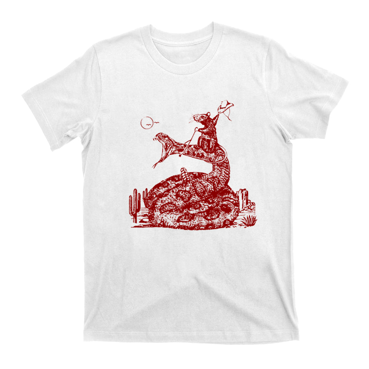 Funny Cowboy Mouse T-Shirts