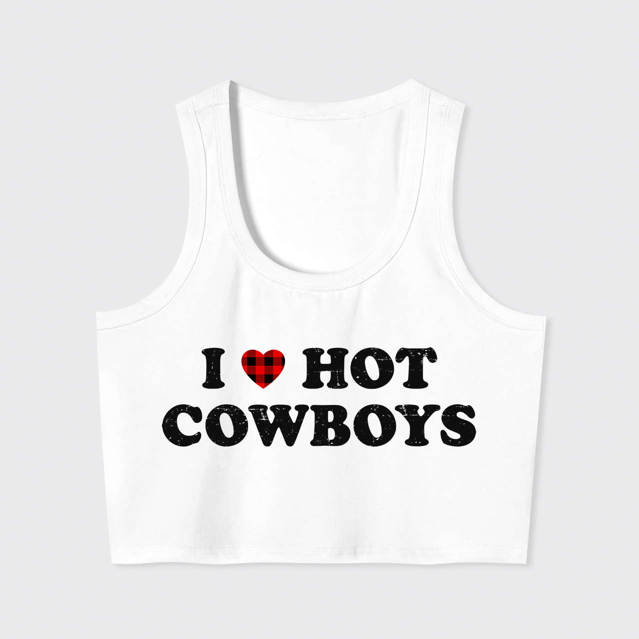 I Love Hot Cowboys Tank Top