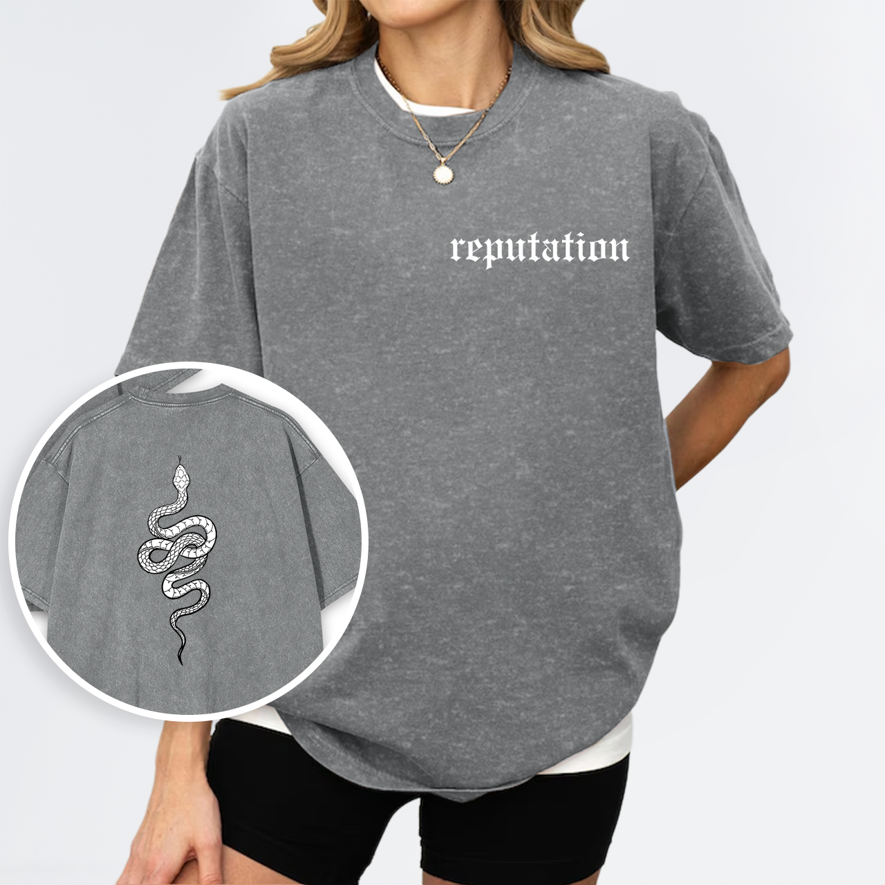 Reputation Look What You Made Me Do Garment-dye Tees