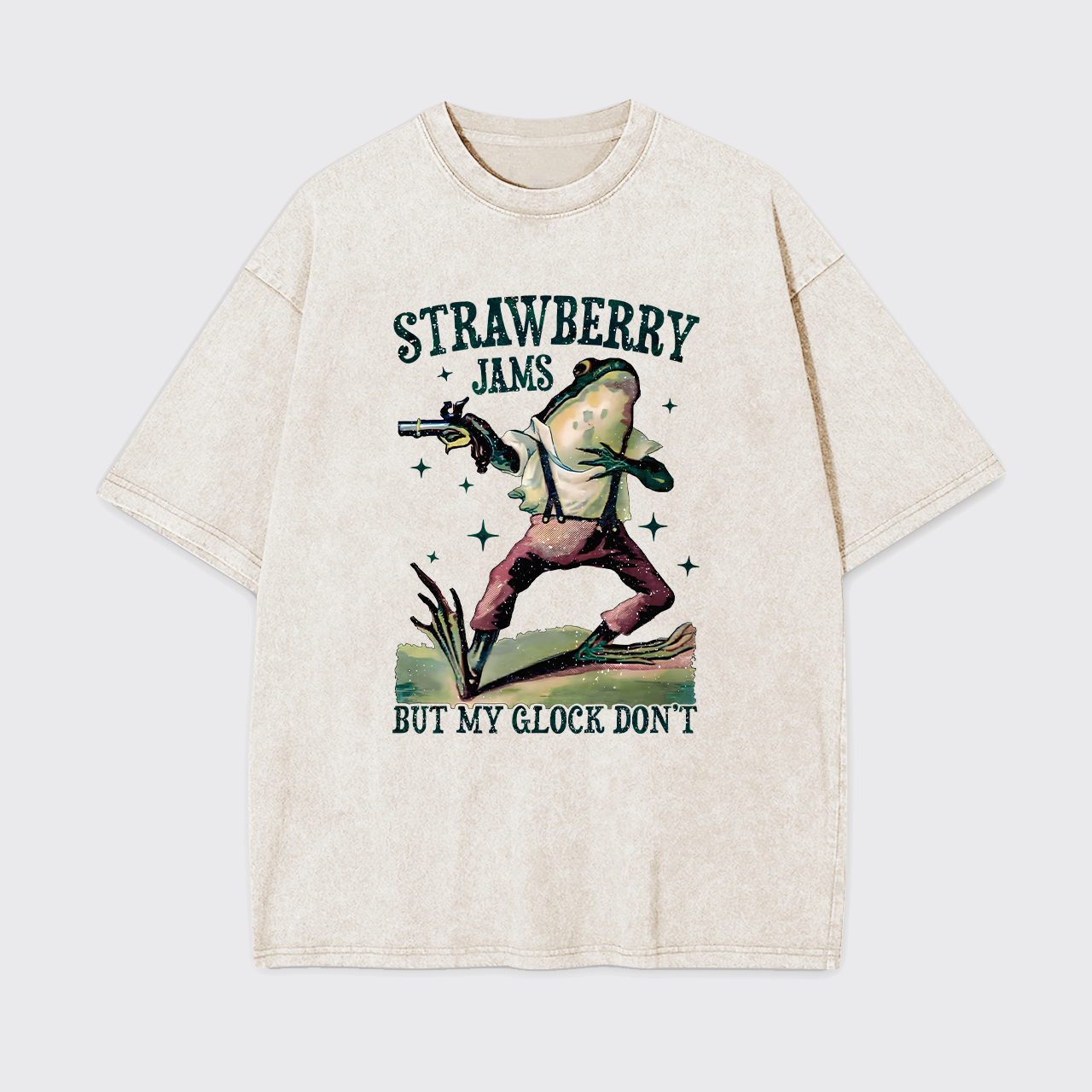 Strawberry Jams But My Glock Don't Garment-dye Tees