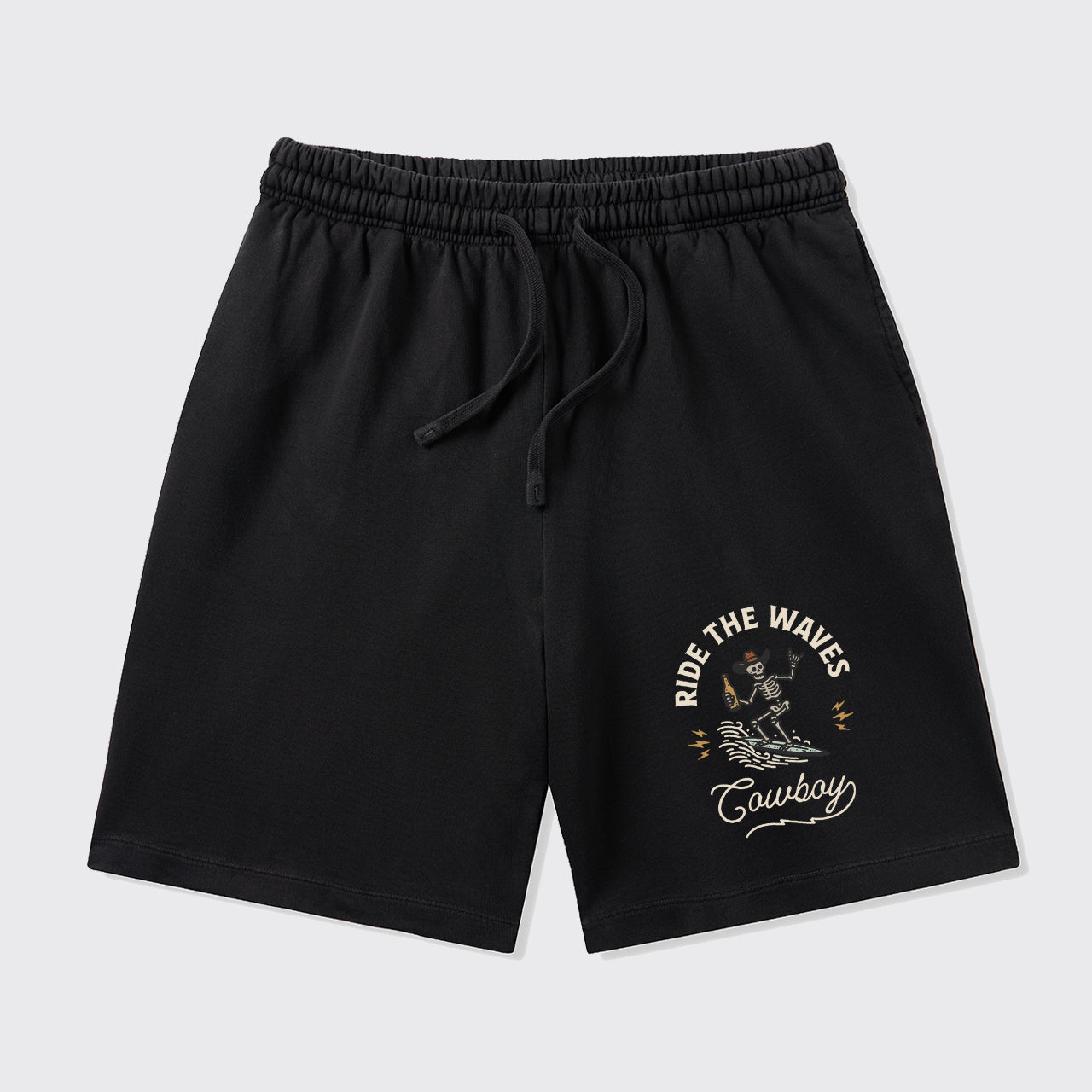 Surfing Cowboy Skeleton_Broncobay Shorts