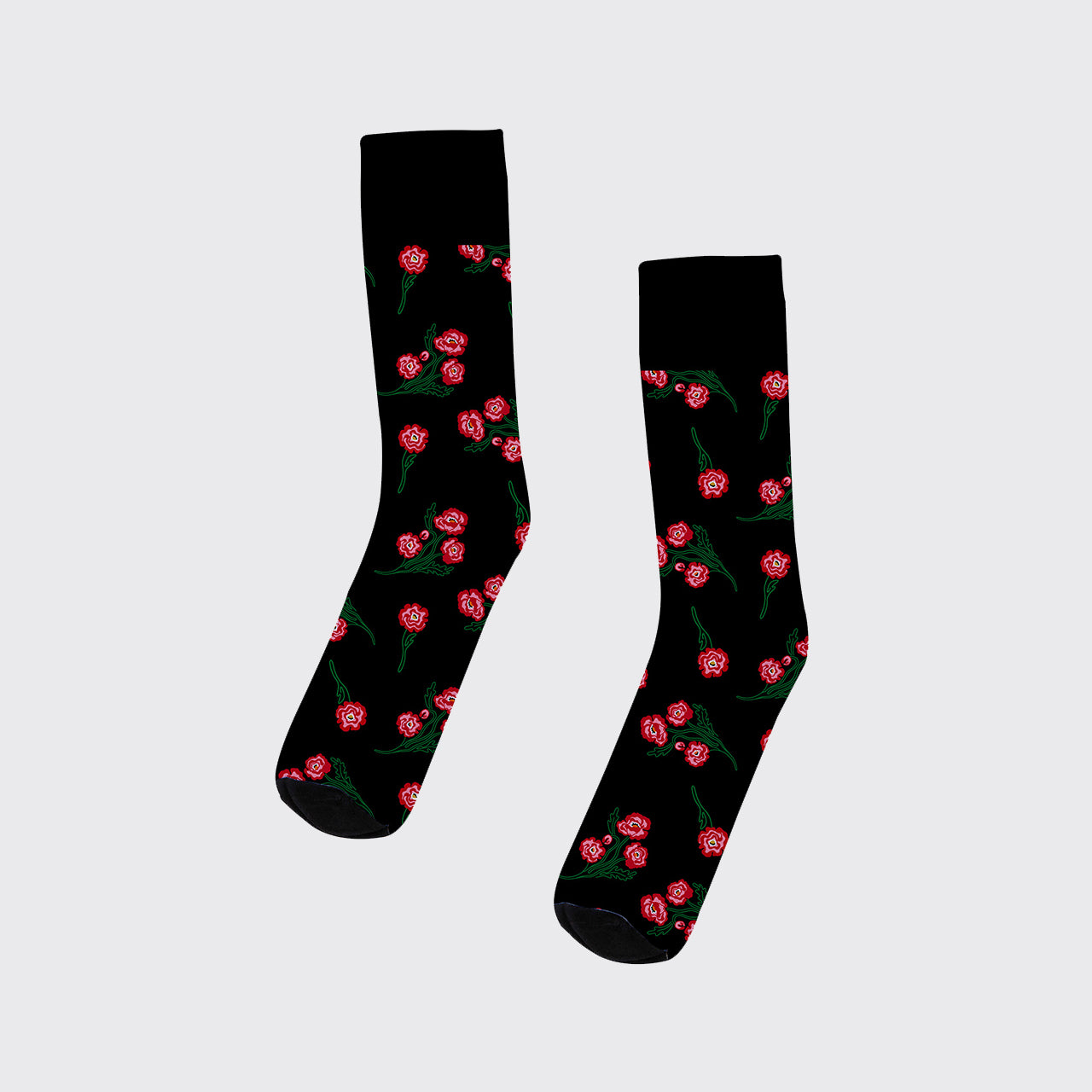 Poppy Printed Cotton Socks
