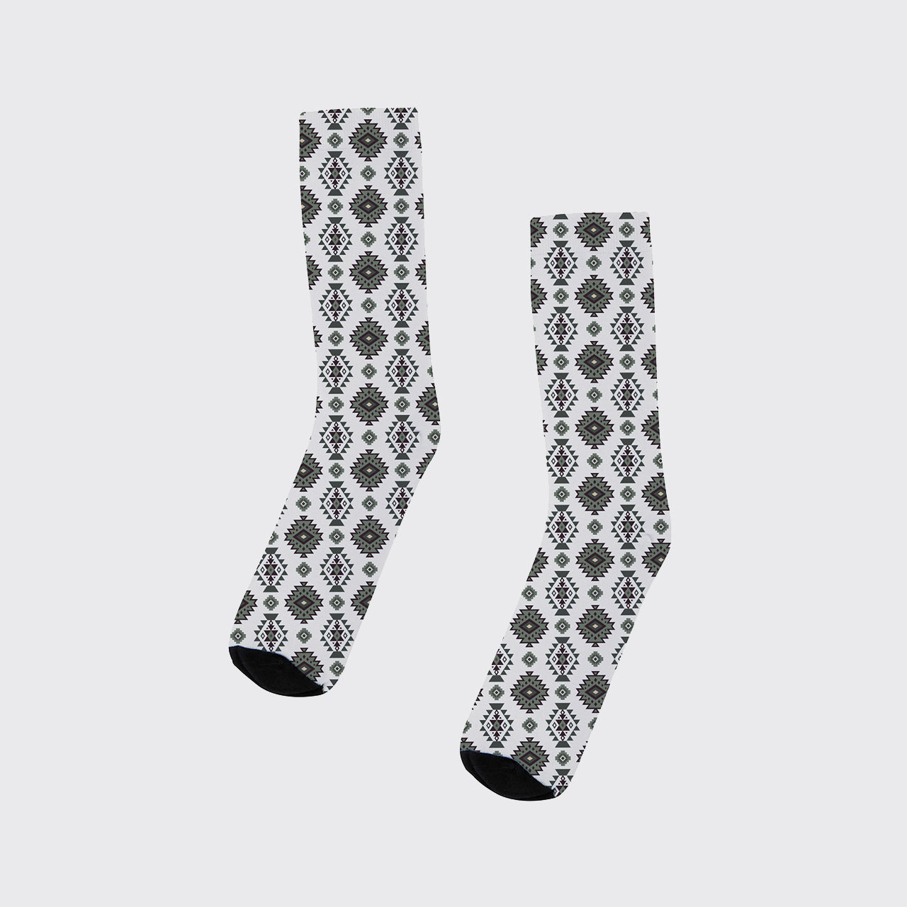 The Aztec Printed Cotton Socks