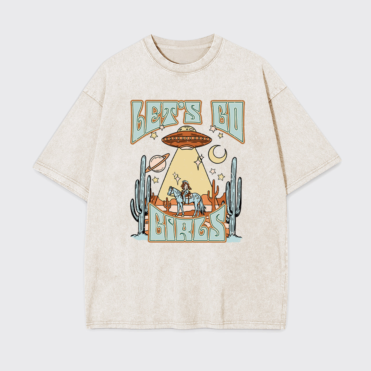 Cowgirls And Flying Saucers Garment-dye Tees
