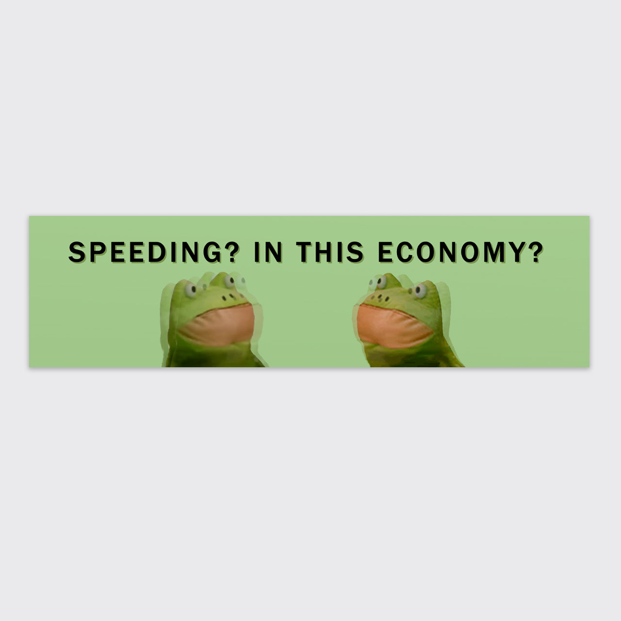 Speeding In This Economy Bumper Magnet