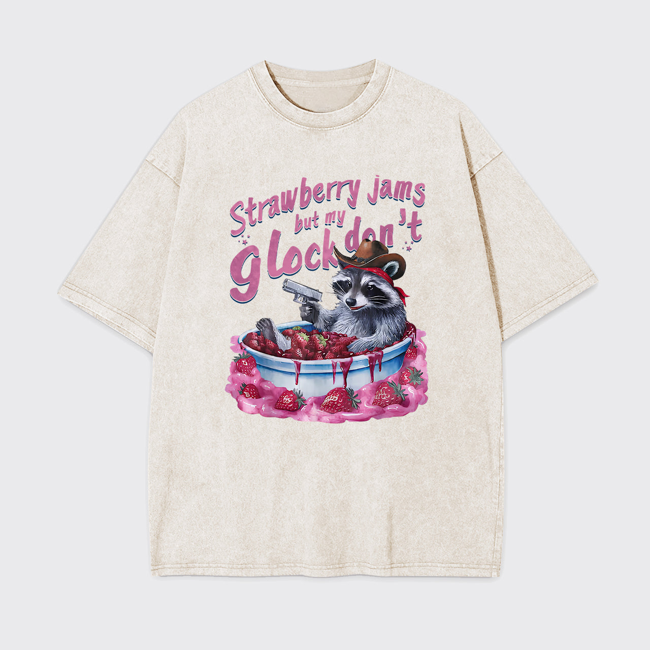 Let's Soak In The Strawberry Bath Garment-dye Tees