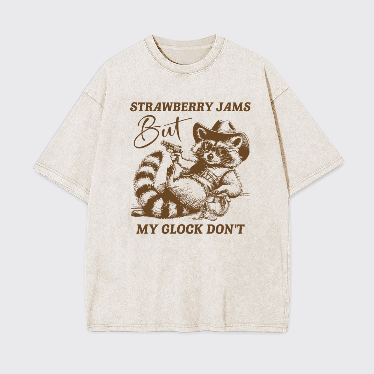 Funny Trash Raccoon Garment-dye Tees