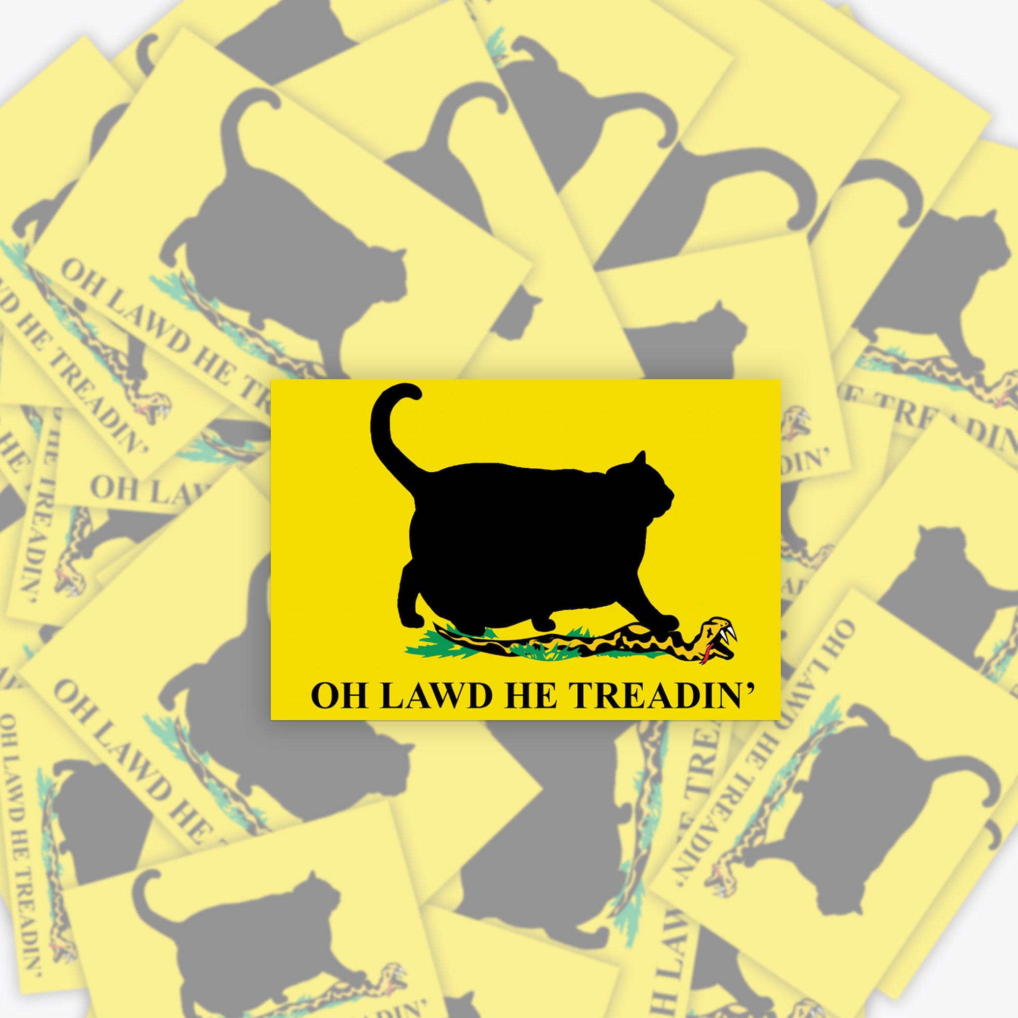 Oh Lawd He Treadin' Sticker