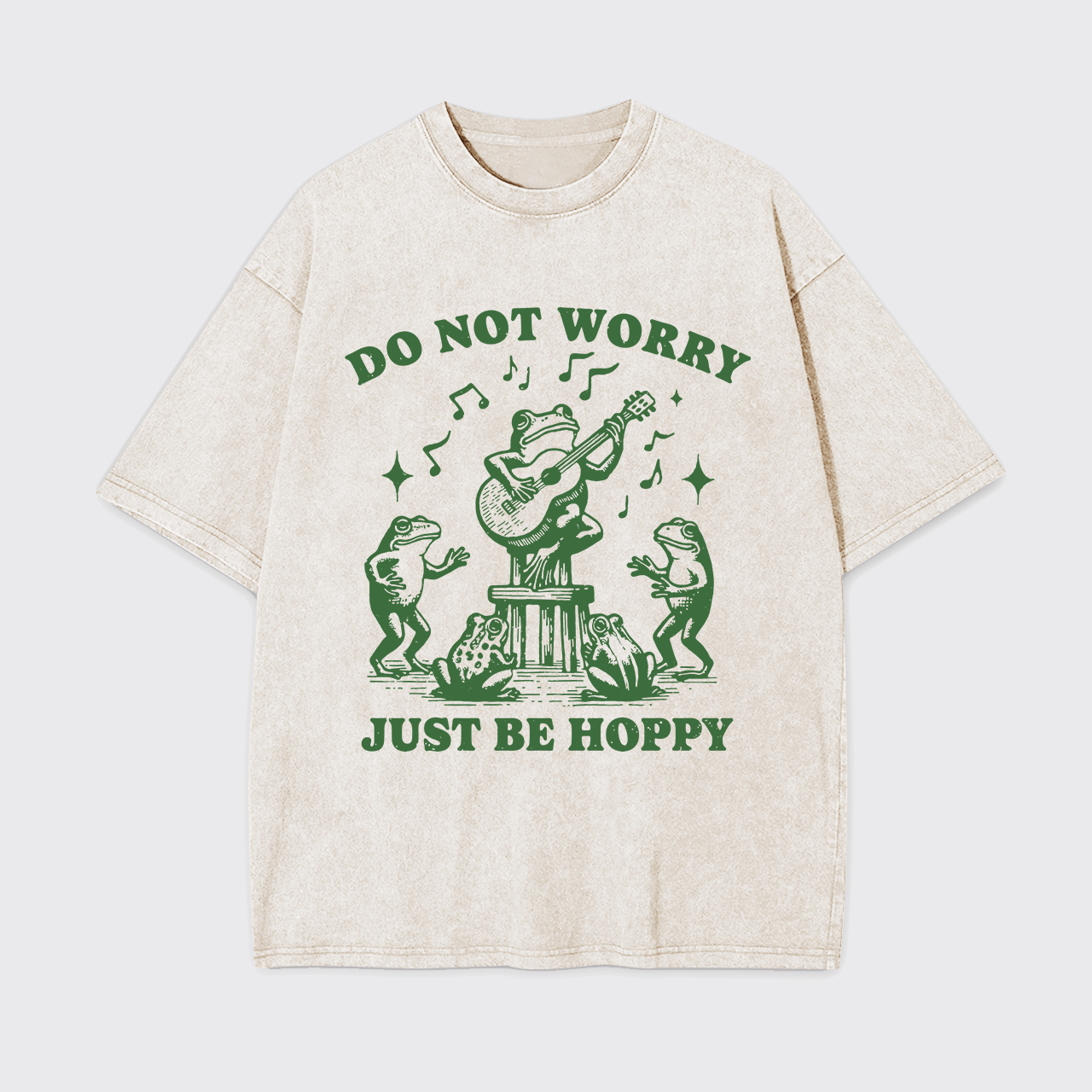 Do Not Worry Just Be Hoppy Garment-dye Tees