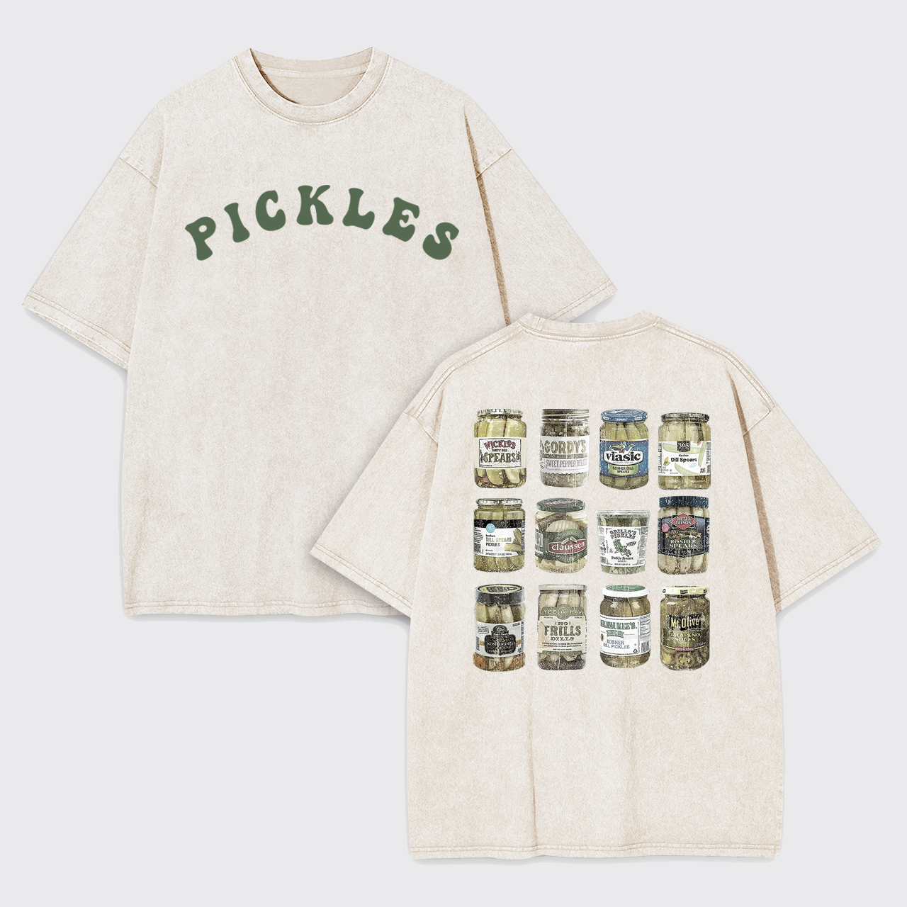 Canned Pickles Lovers Vintage Garment-dye Tees