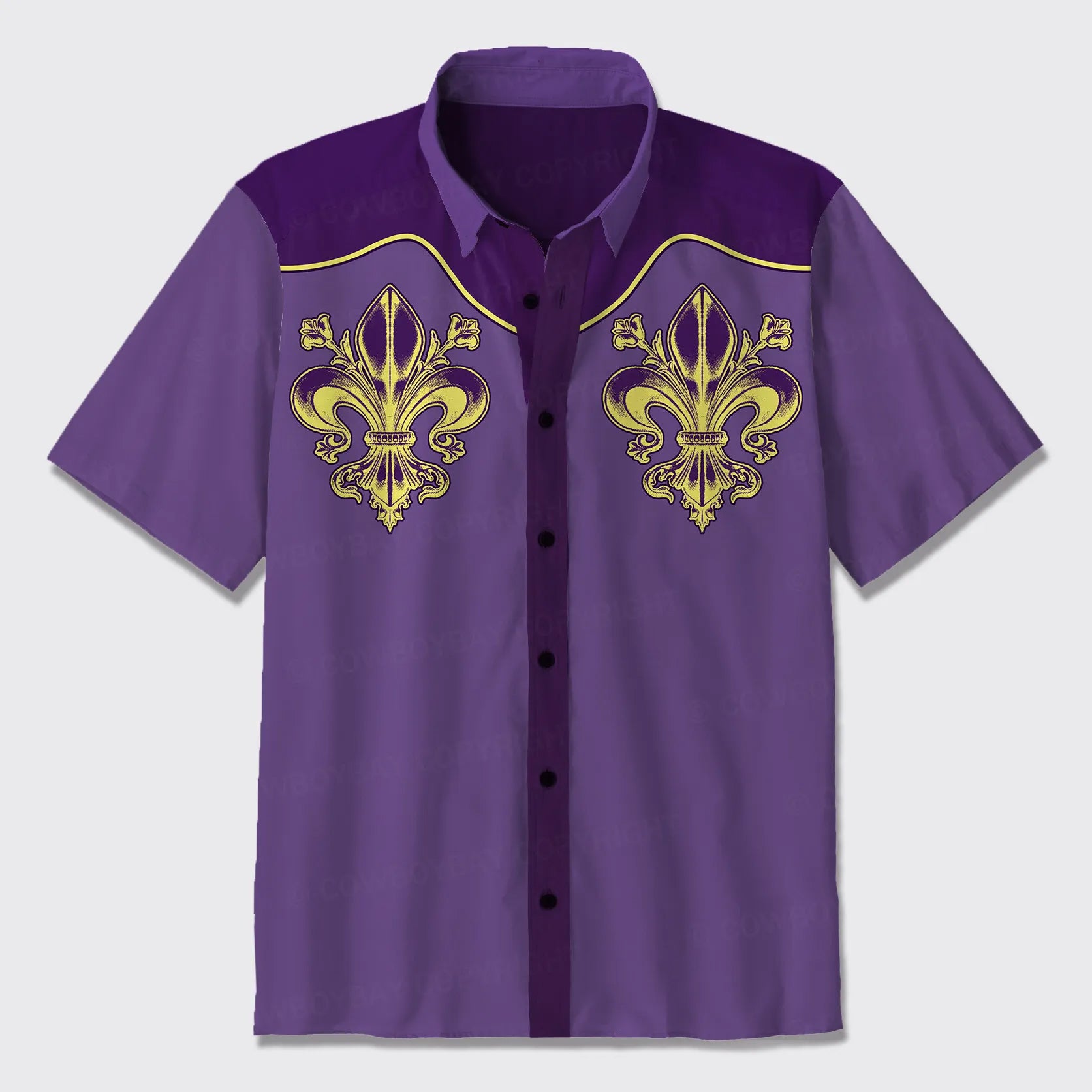 Mardi Gras Button Up Shirts