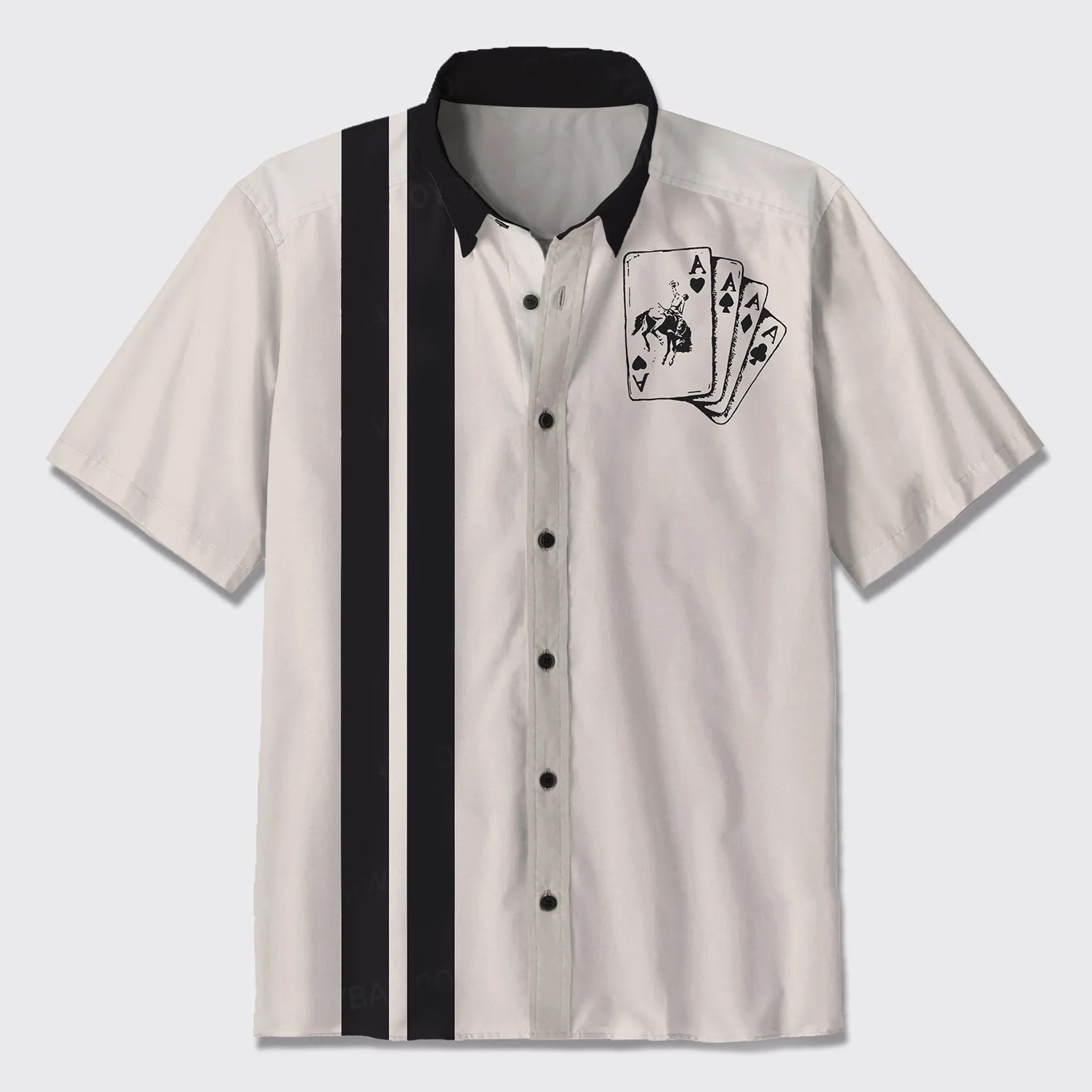 Playing Card Button Up Shirts