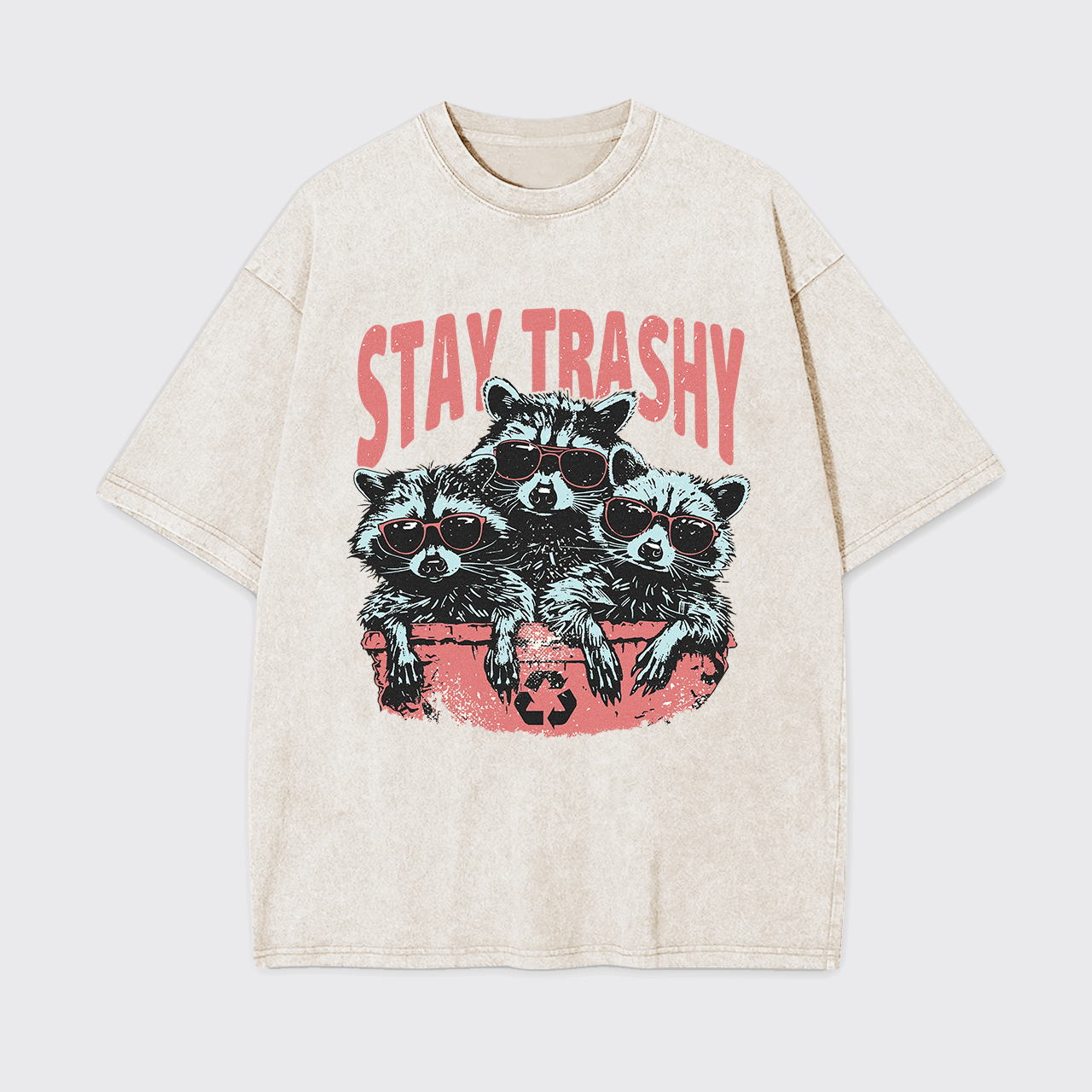 Raccoon Stay Trashy Garment-dye Tees