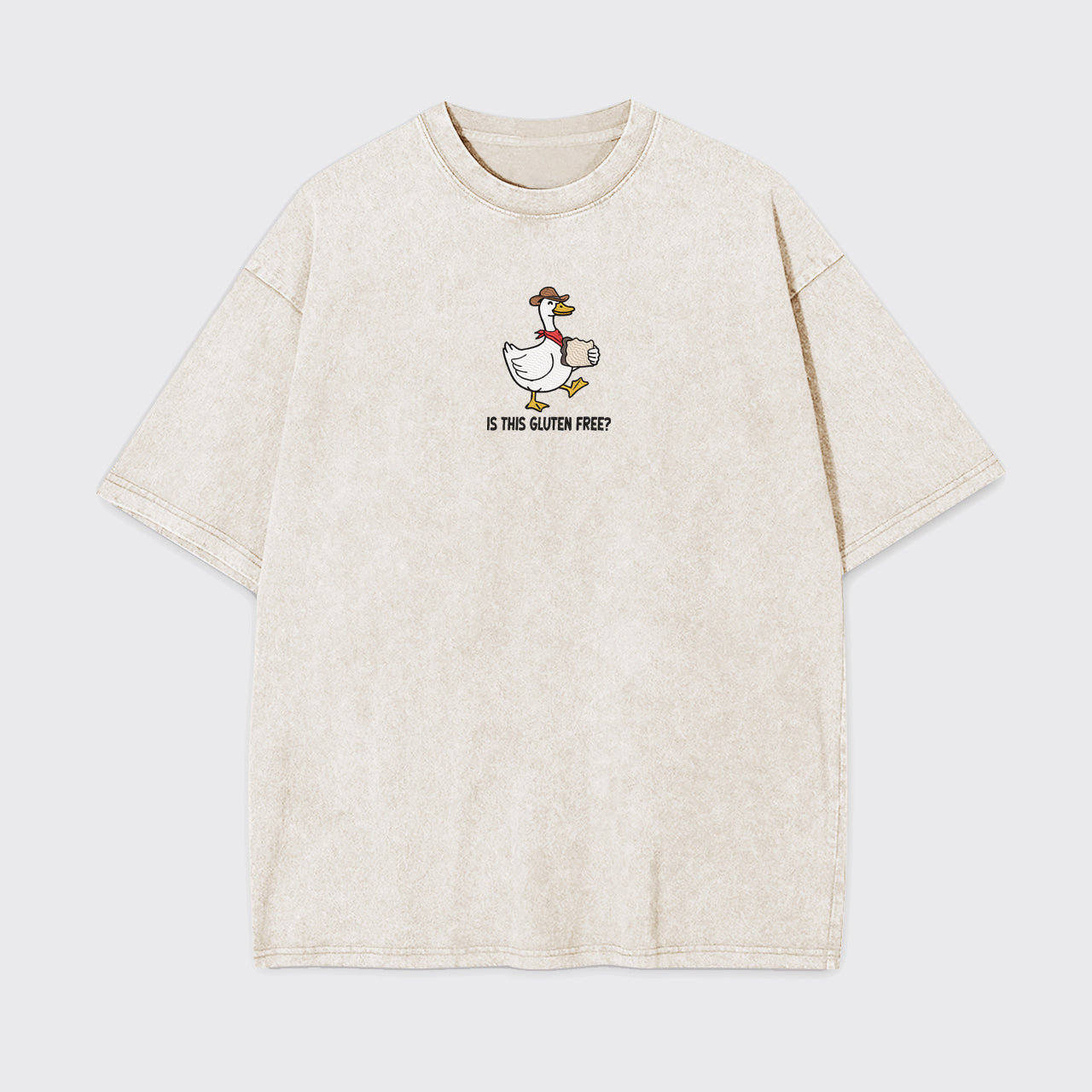 Is This Gluten Free Embroidered Garment-dye Tees