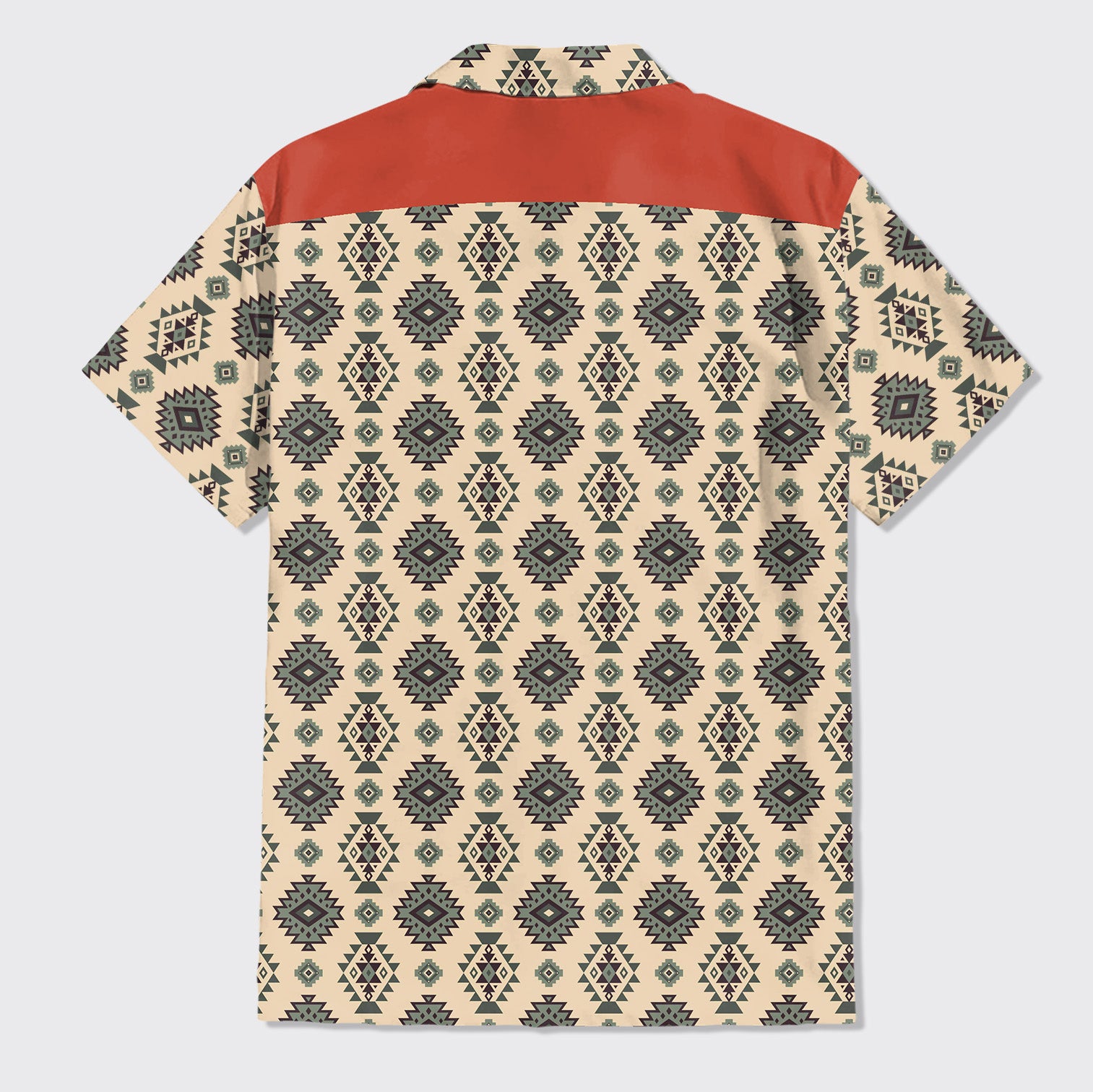 Aztec Pattern Design Button Up Shirts_8