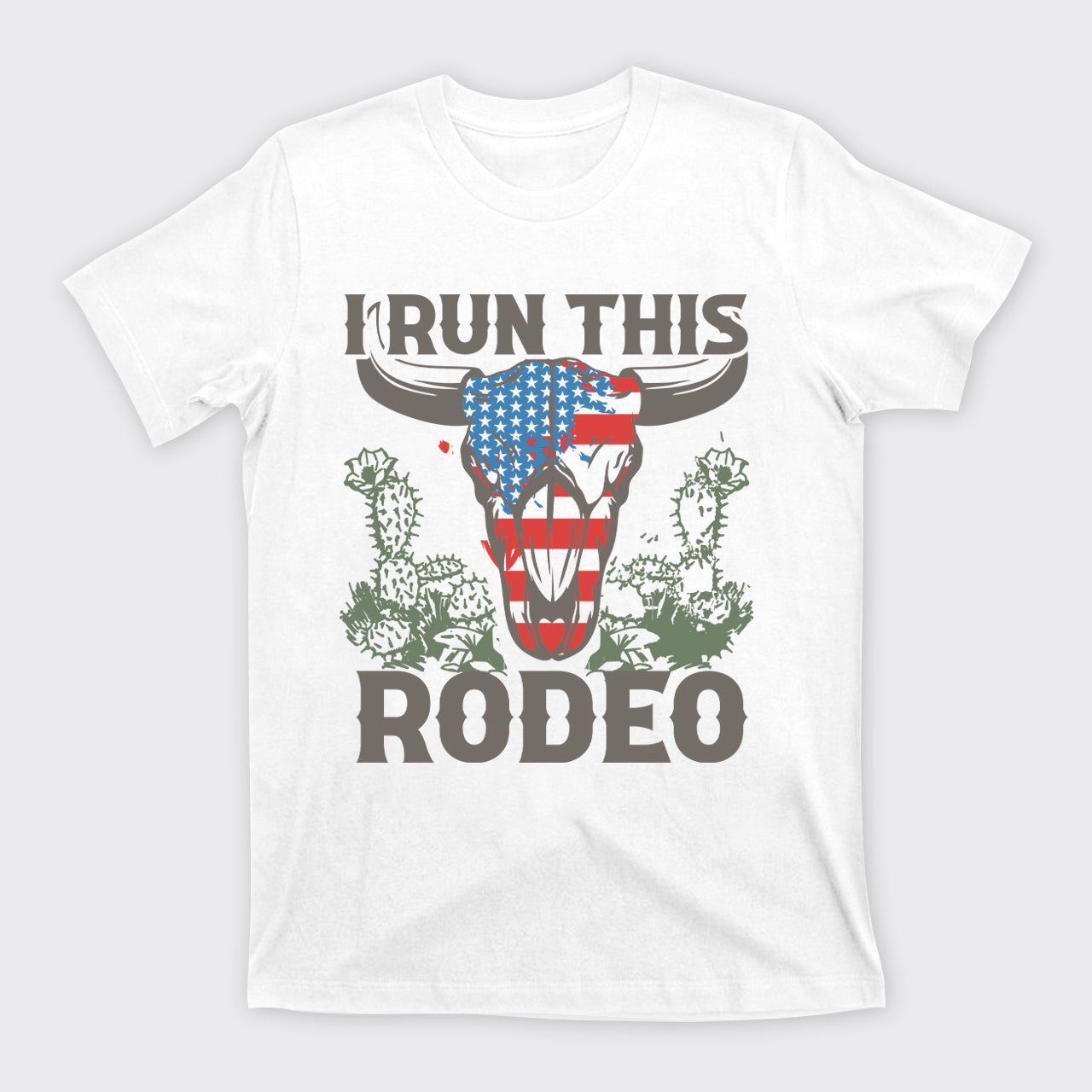 I Run This Rodeo America Cow T-Shirts