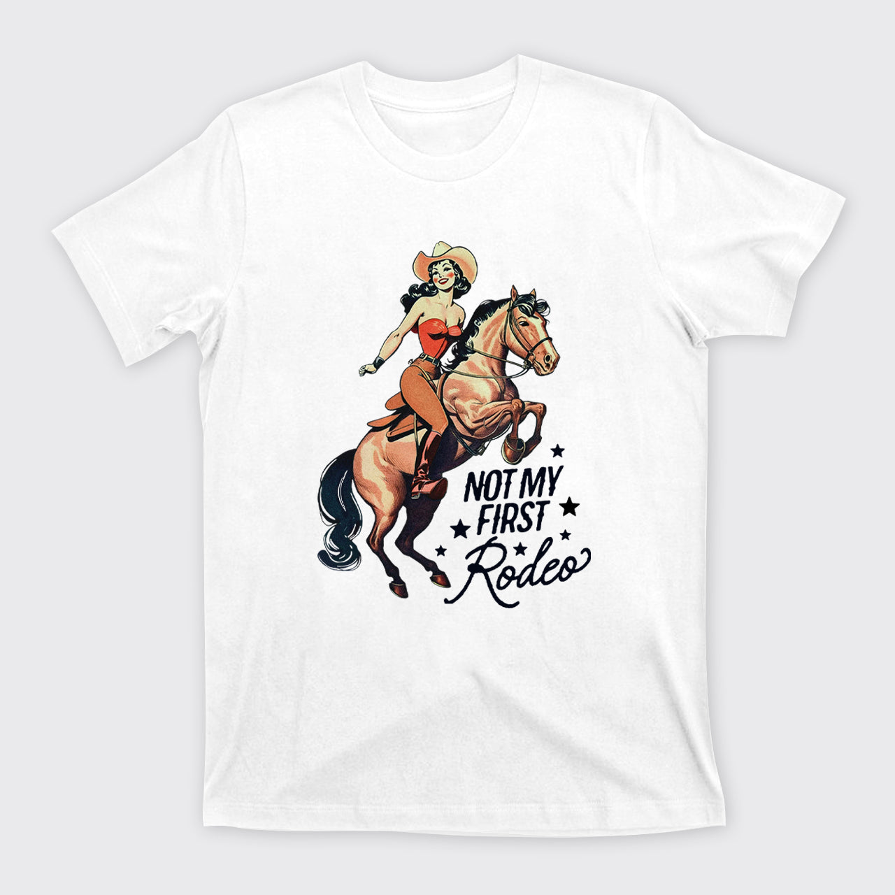 Retro Rodeo Cowgirl T-Shirts