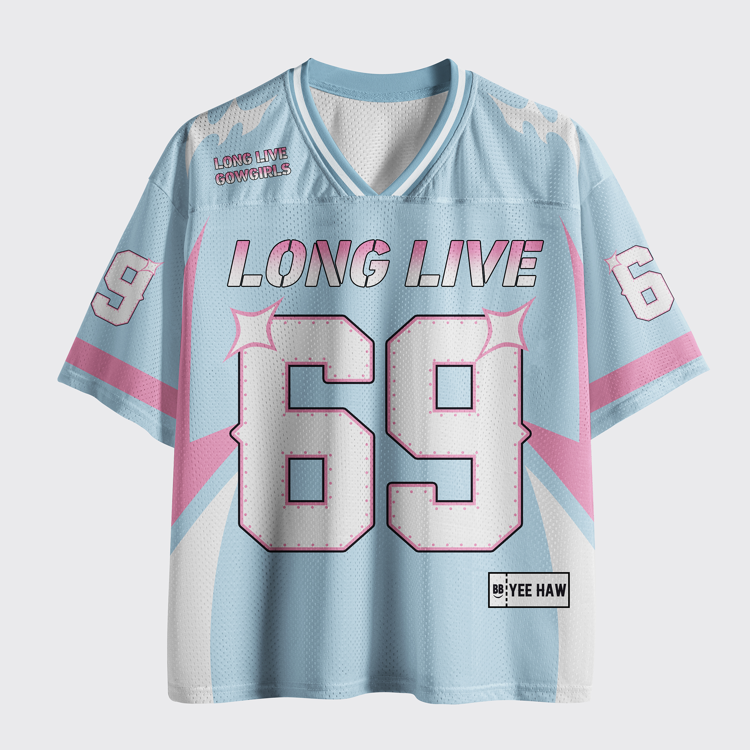 Personalized Long Live Cowgirls Mesh Jersey
