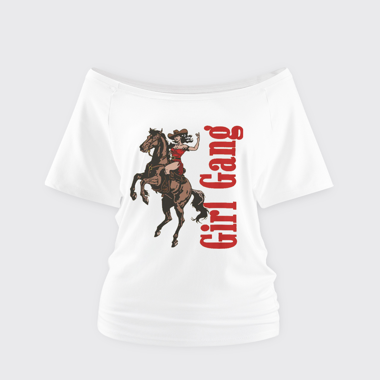 Cowgirl Gang Off Shoulder Top